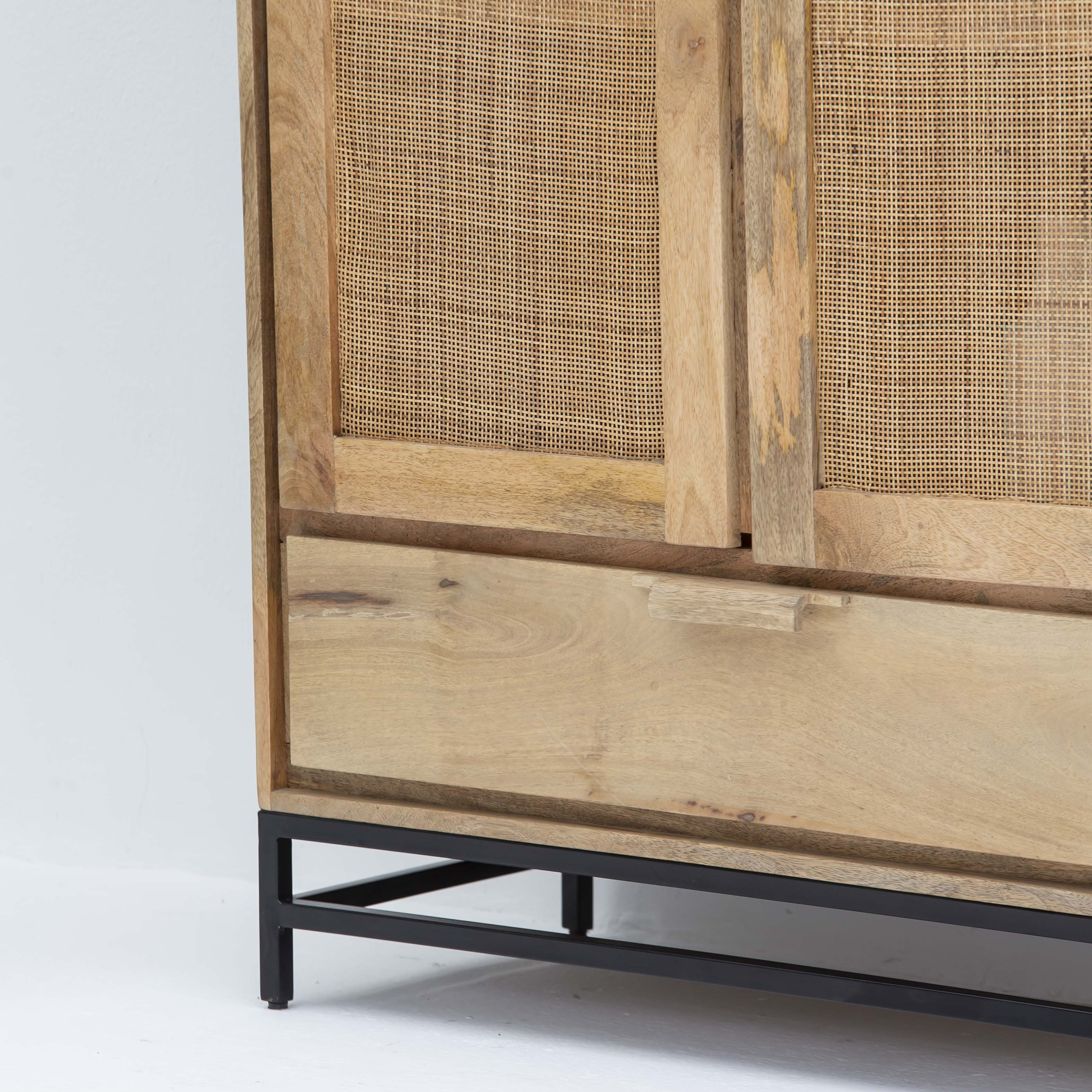 CANOVIA CANE TWO DOOR ONE DRAWER CABINET - Art and craft furniture