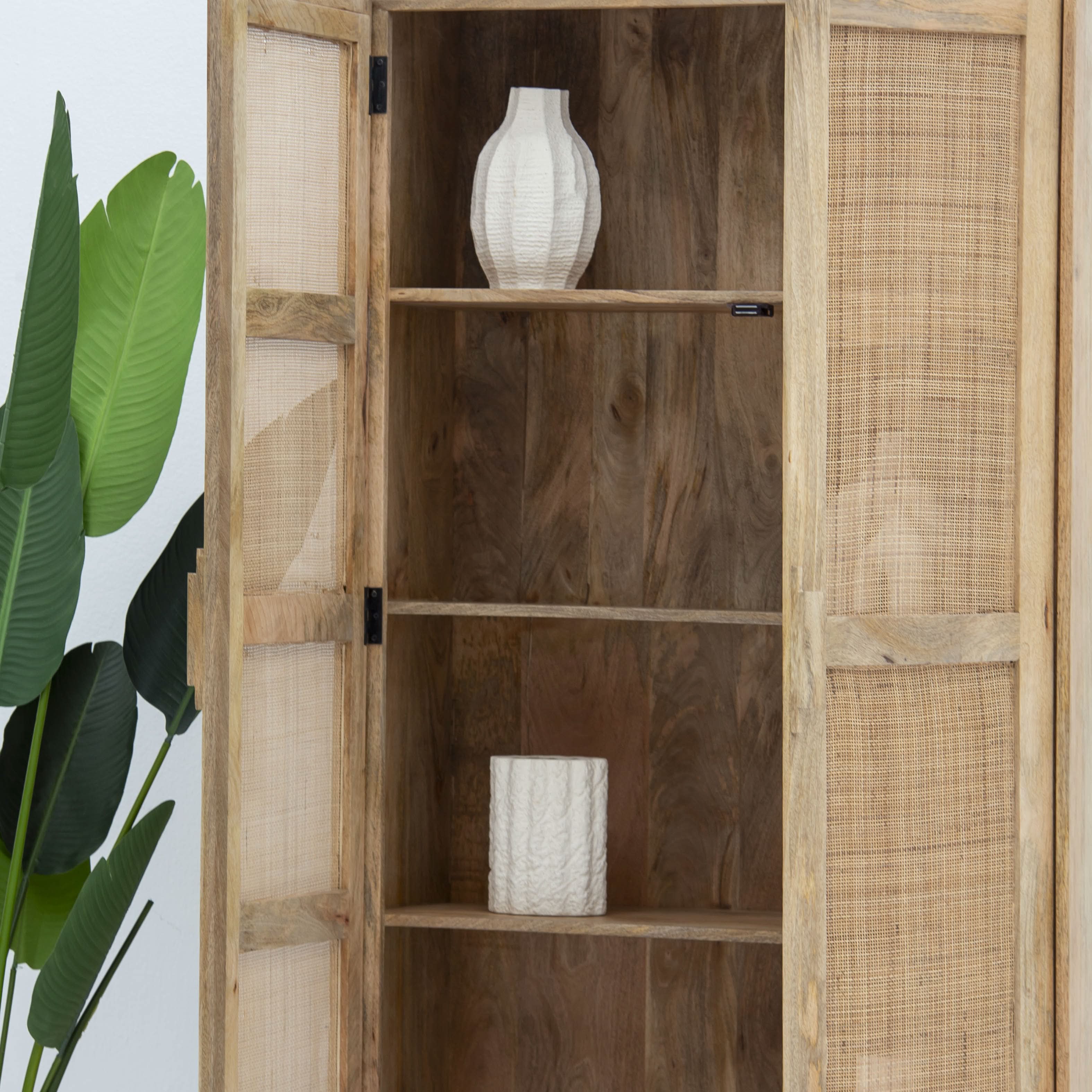 CANOVIA CANE TWO DOOR ONE DRAWER CABINET - Art and craft furniture