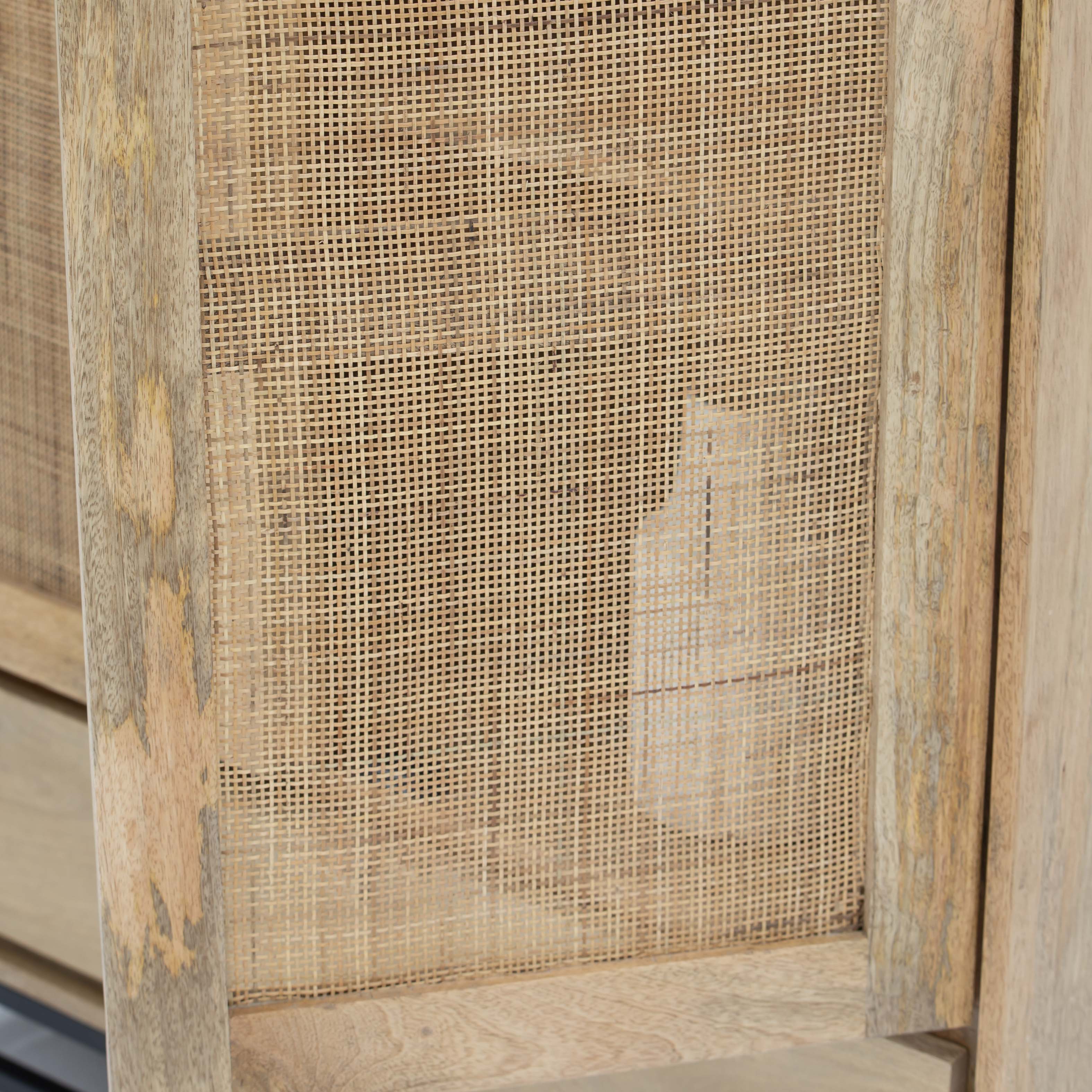 CANOVIA CANE TWO DOOR ONE DRAWER CABINET - Art and craft furniture