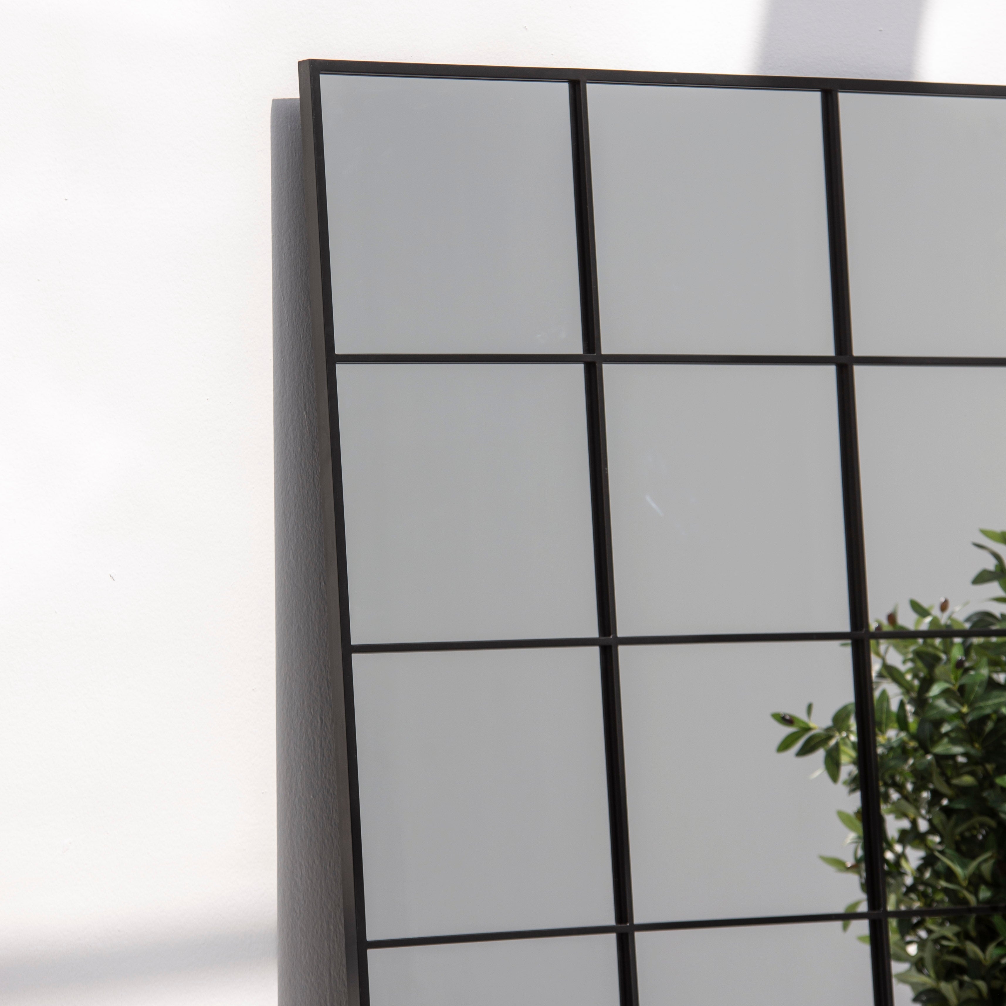 OSTRAVA RECTANGLE BLACK METAL MIRROR FRAME - Art and craft furniture