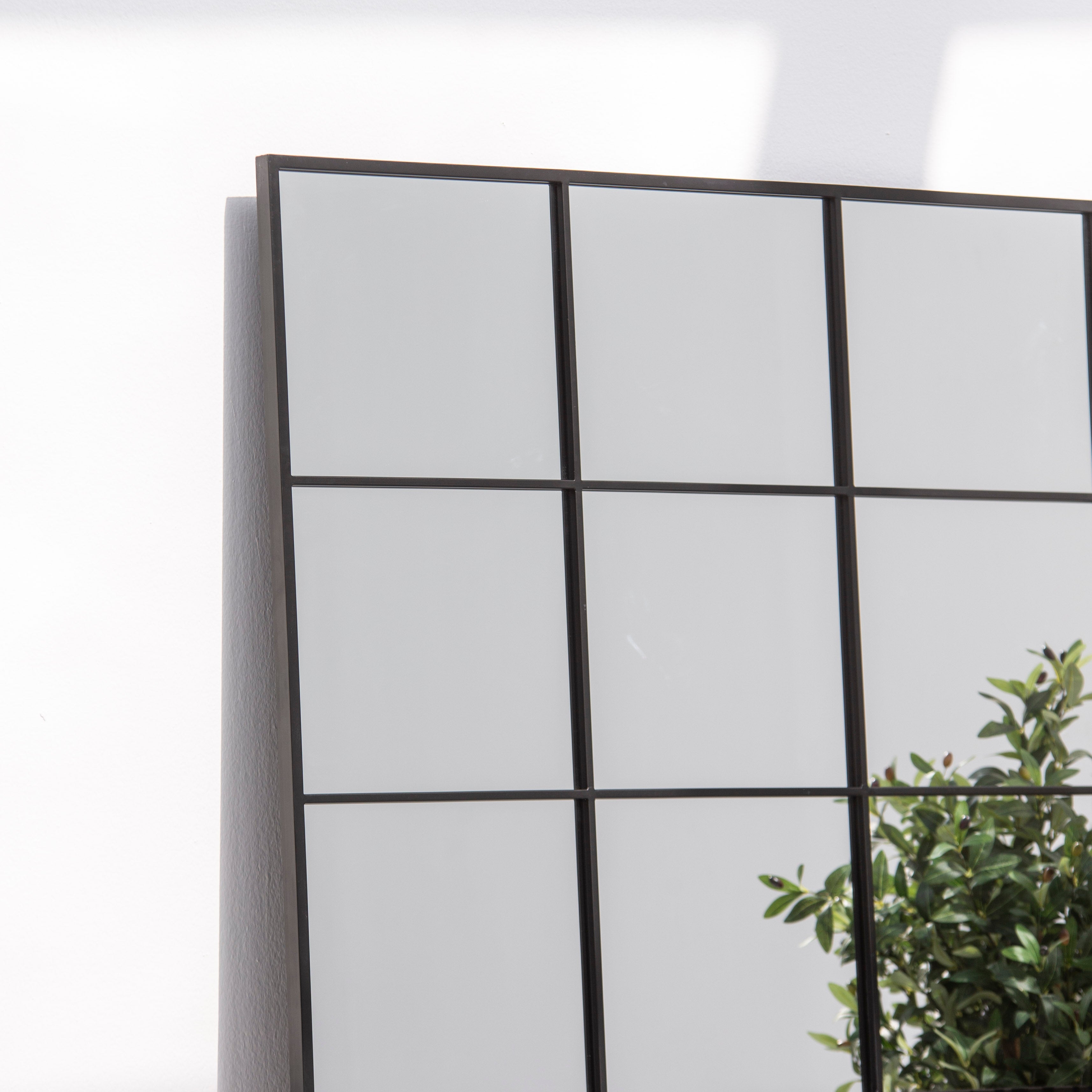 OSTRAVA RECTANGLE BLACK METAL MIRROR FRAME - Art and craft furniture