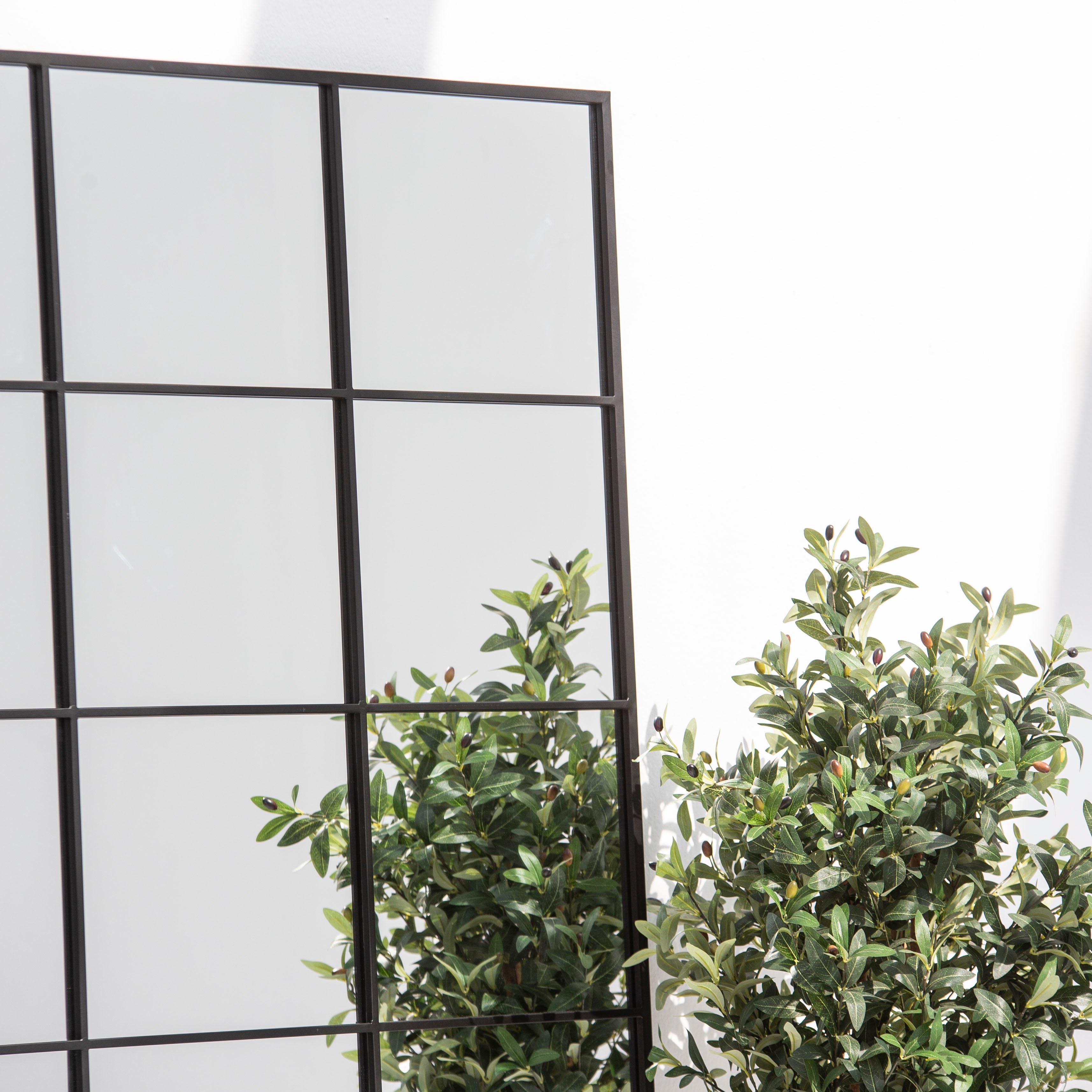 OSTRAVA RECTANGLE BLACK METAL MIRROR FRAME - Art and craft furniture