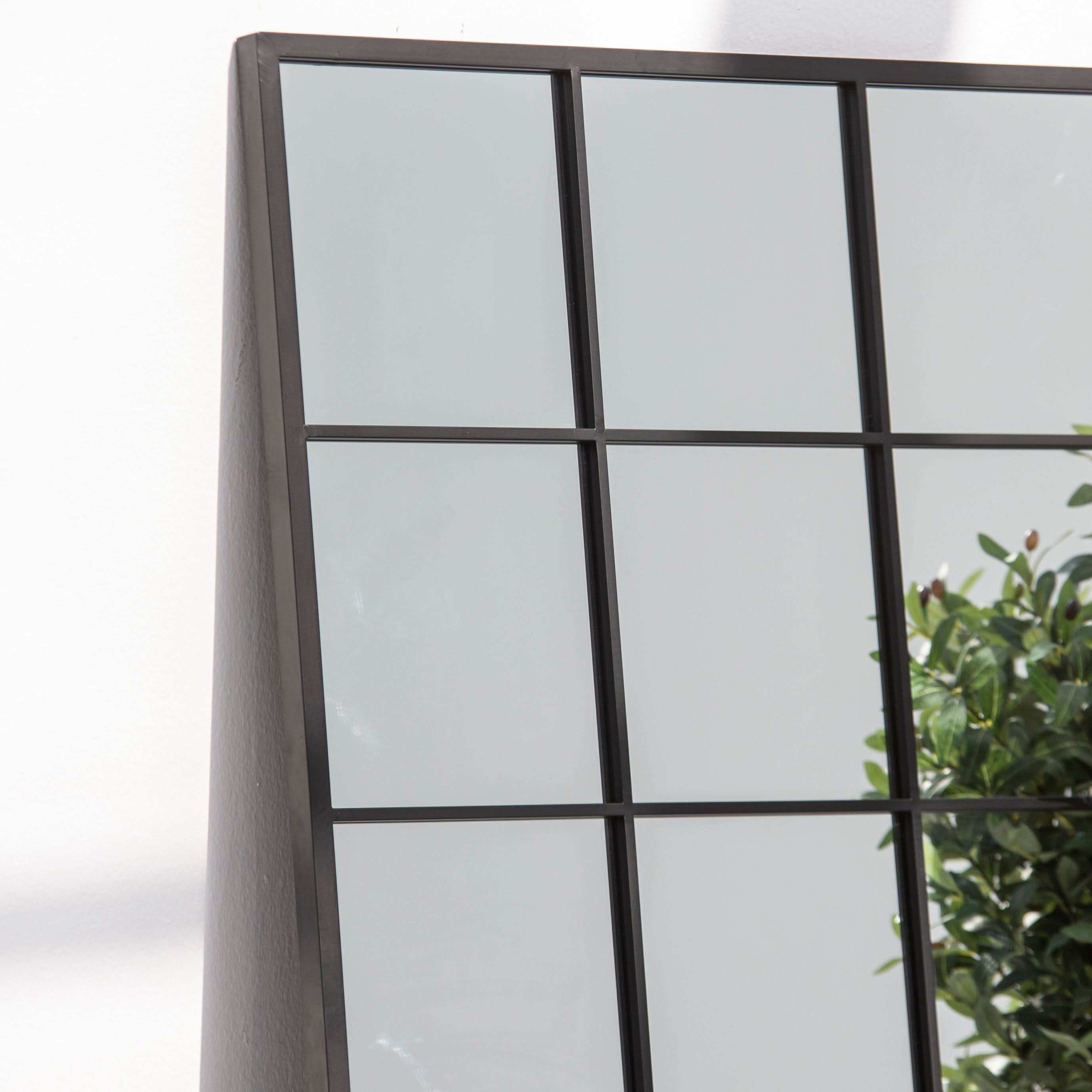 OSTRAVA RECTANGLE BLACK METAL MIRROR FRAME - Art and craft furniture