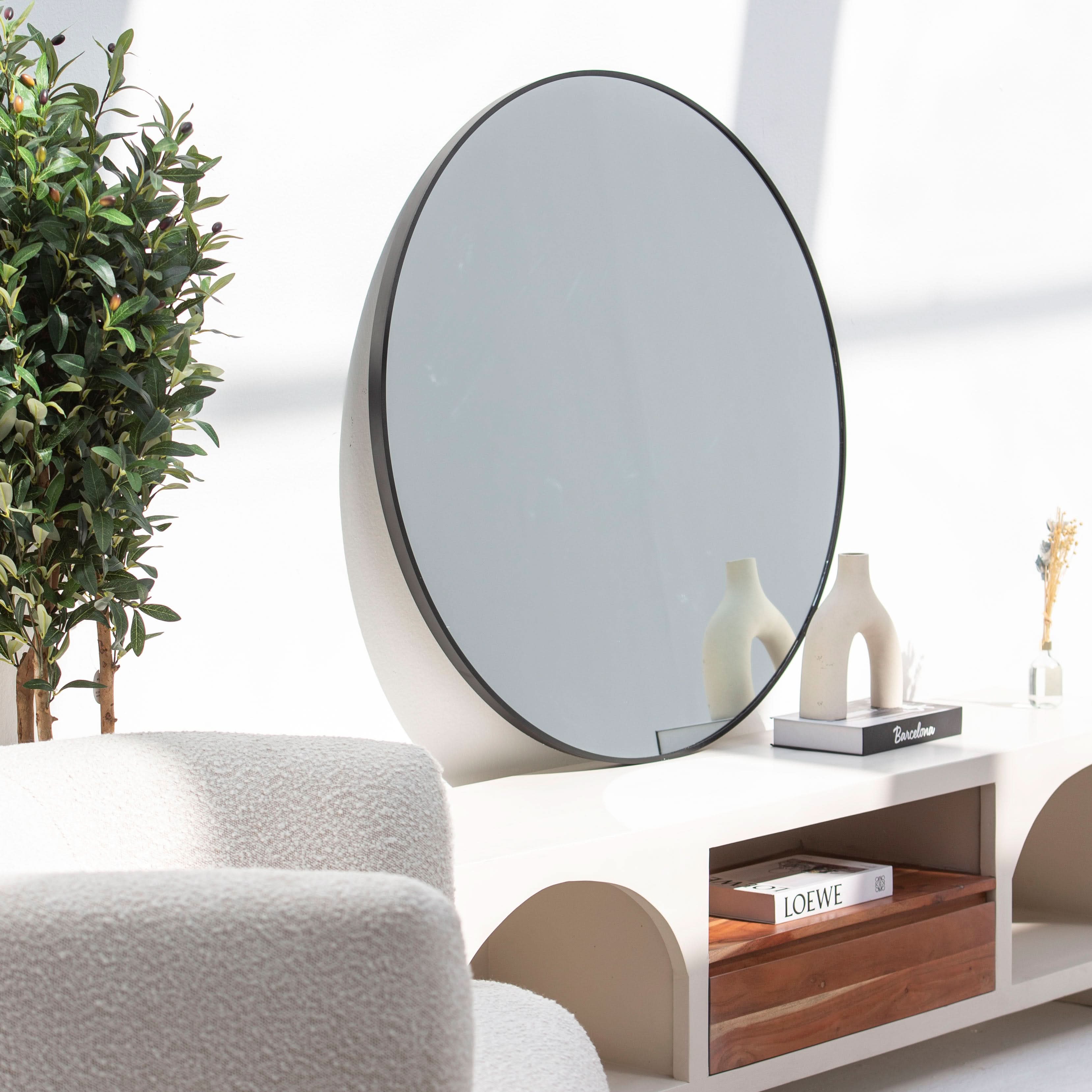 BYRON BLACK METAL ROUND MIRROR FRAME - Art and craft furniture