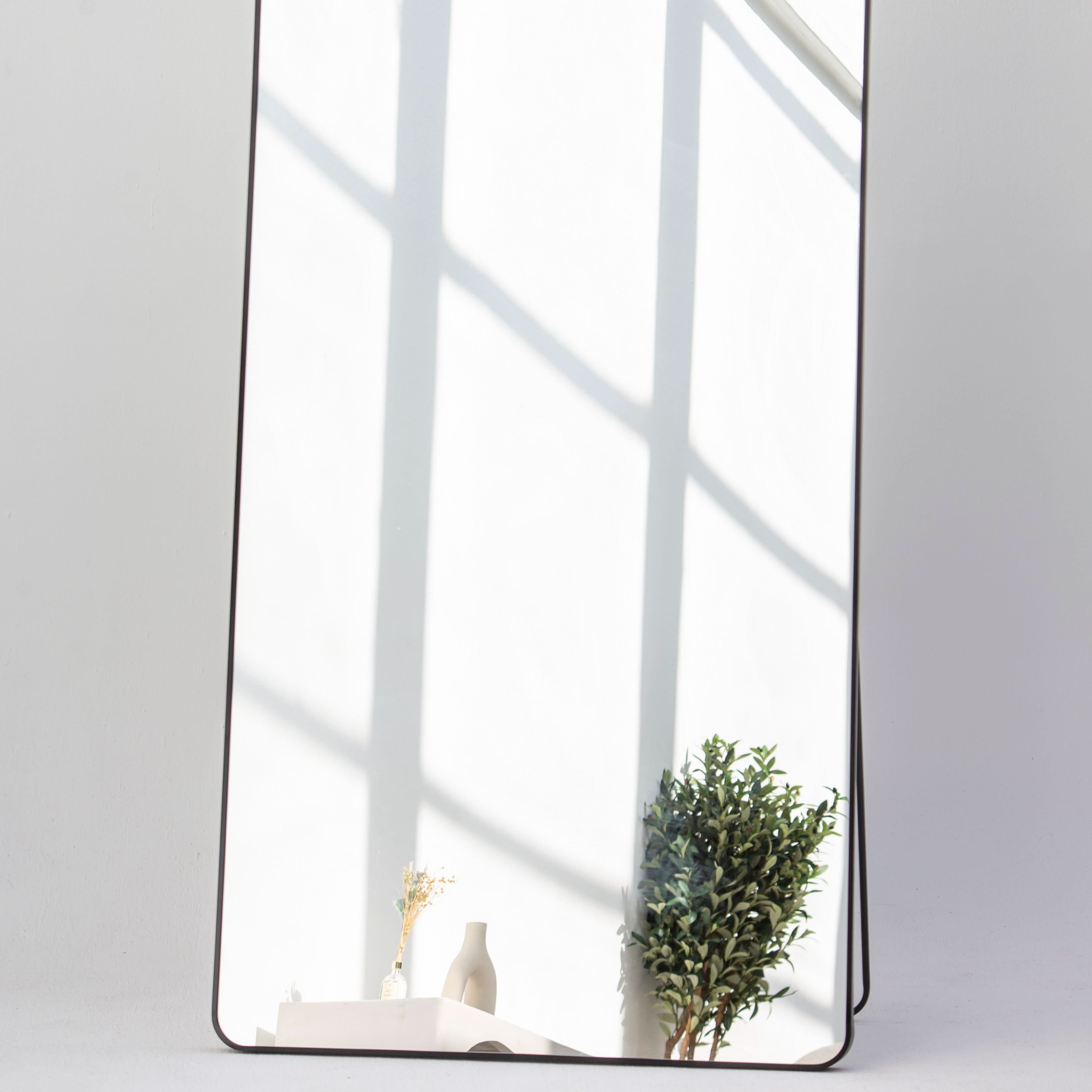 BYRON RECTANGLE BLACK METAL MIRROR FRAME - Art and craft furniture