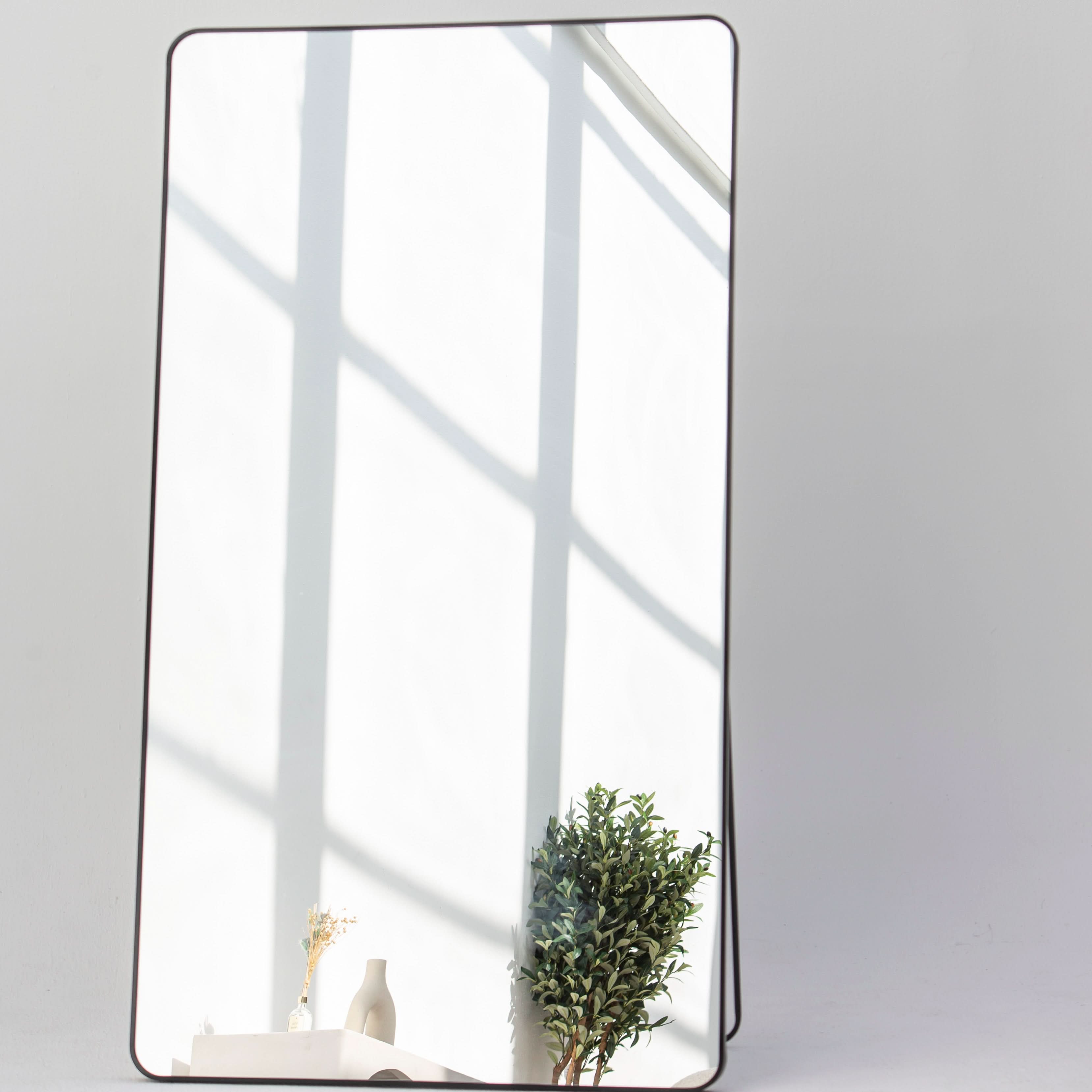 BYRON RECTANGLE BLACK METAL MIRROR FRAME - Art and craft furniture