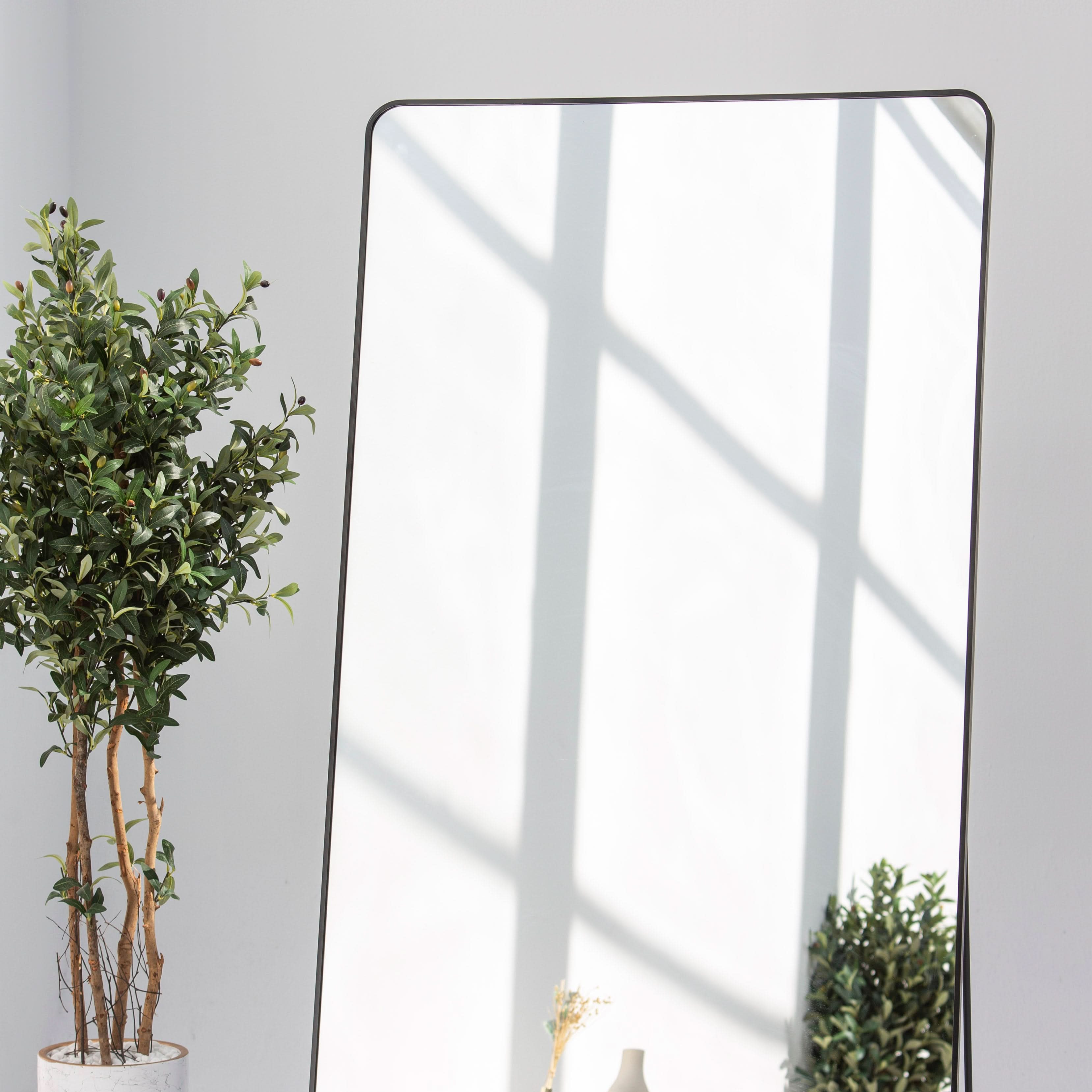 BYRON RECTANGLE BLACK METAL MIRROR FRAME - Art and craft furniture