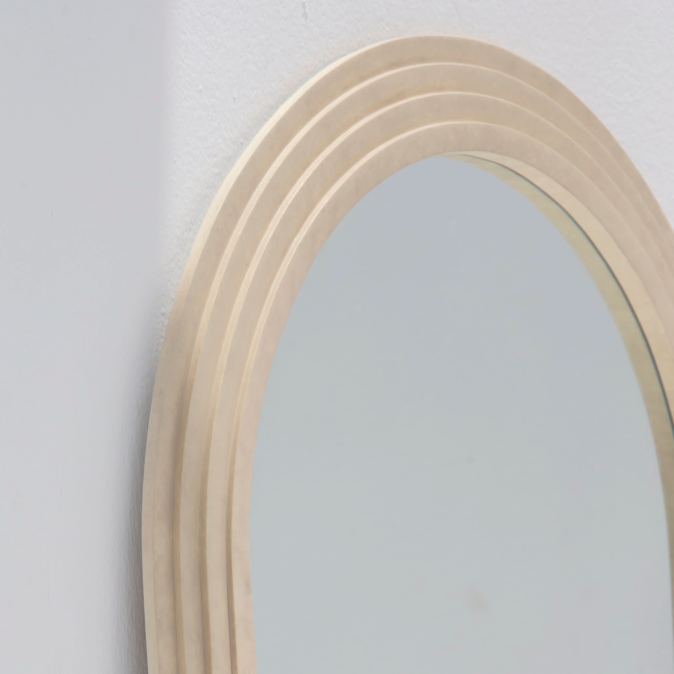 Zyra White MIrror Frame - Art and craft furniture