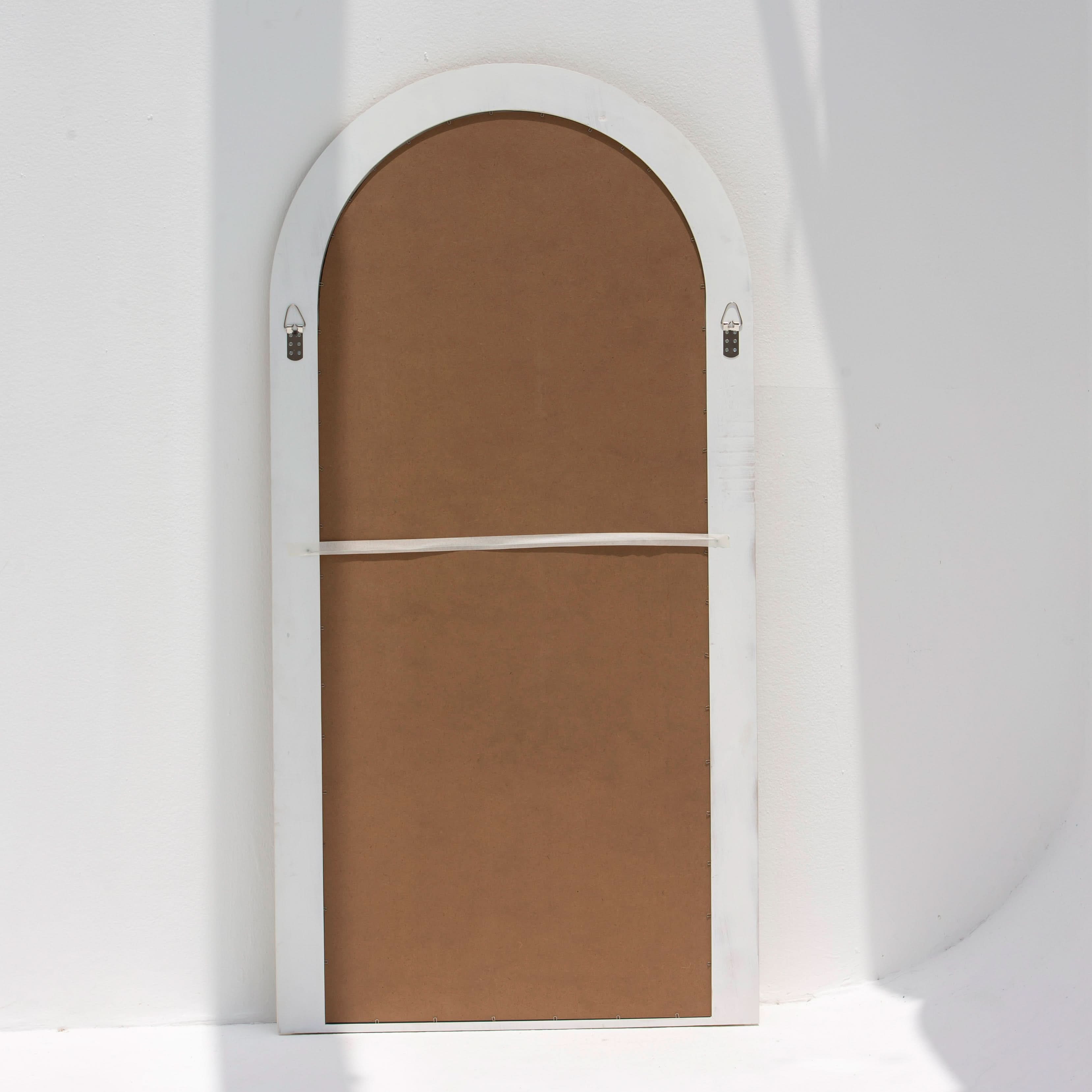 Zyra White MIrror Frame - Art and craft furniture