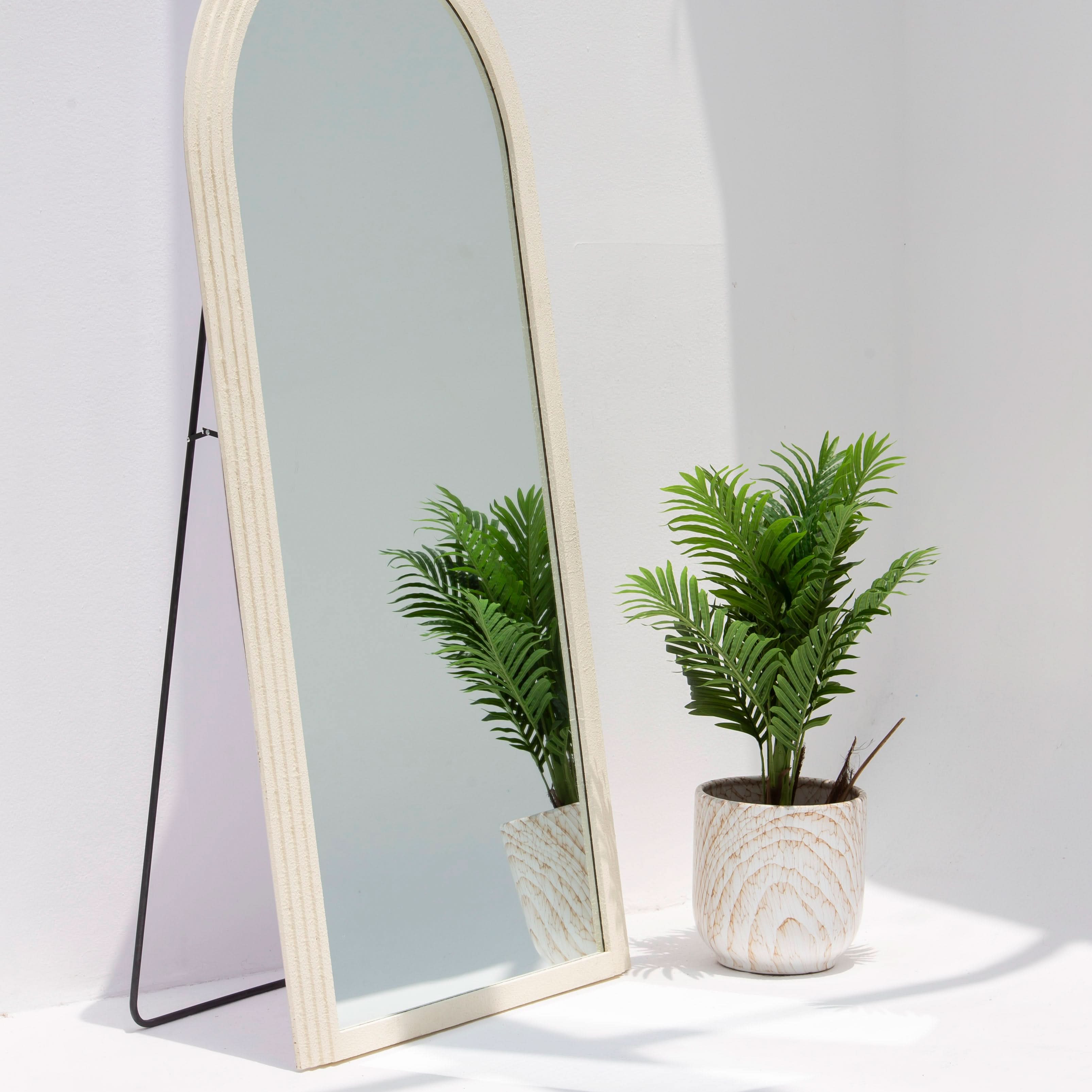 Arcwood White Mirror Frame - Art and craft furniture