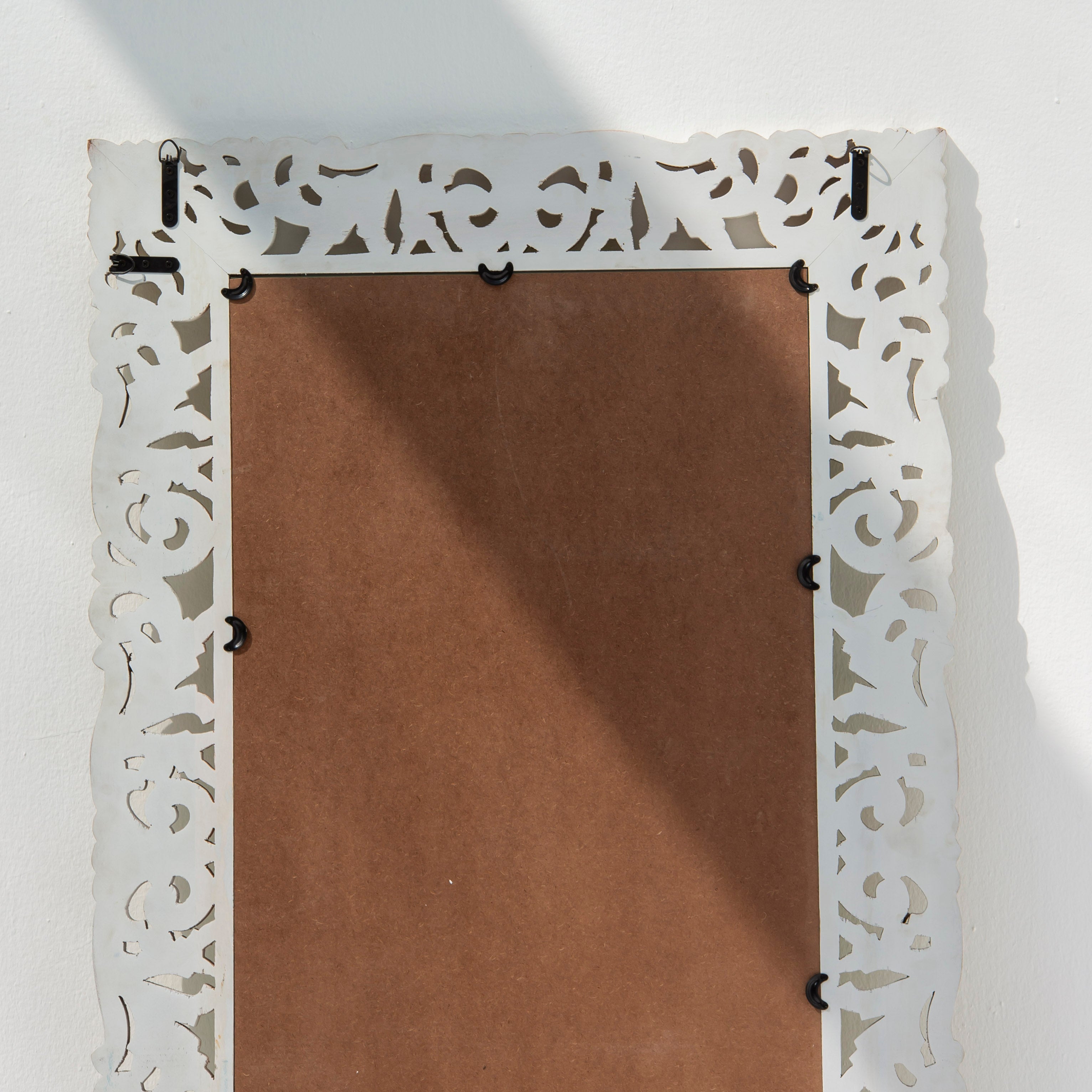 Hand carved Mango wood Mirror Frame - Art and craft furniture