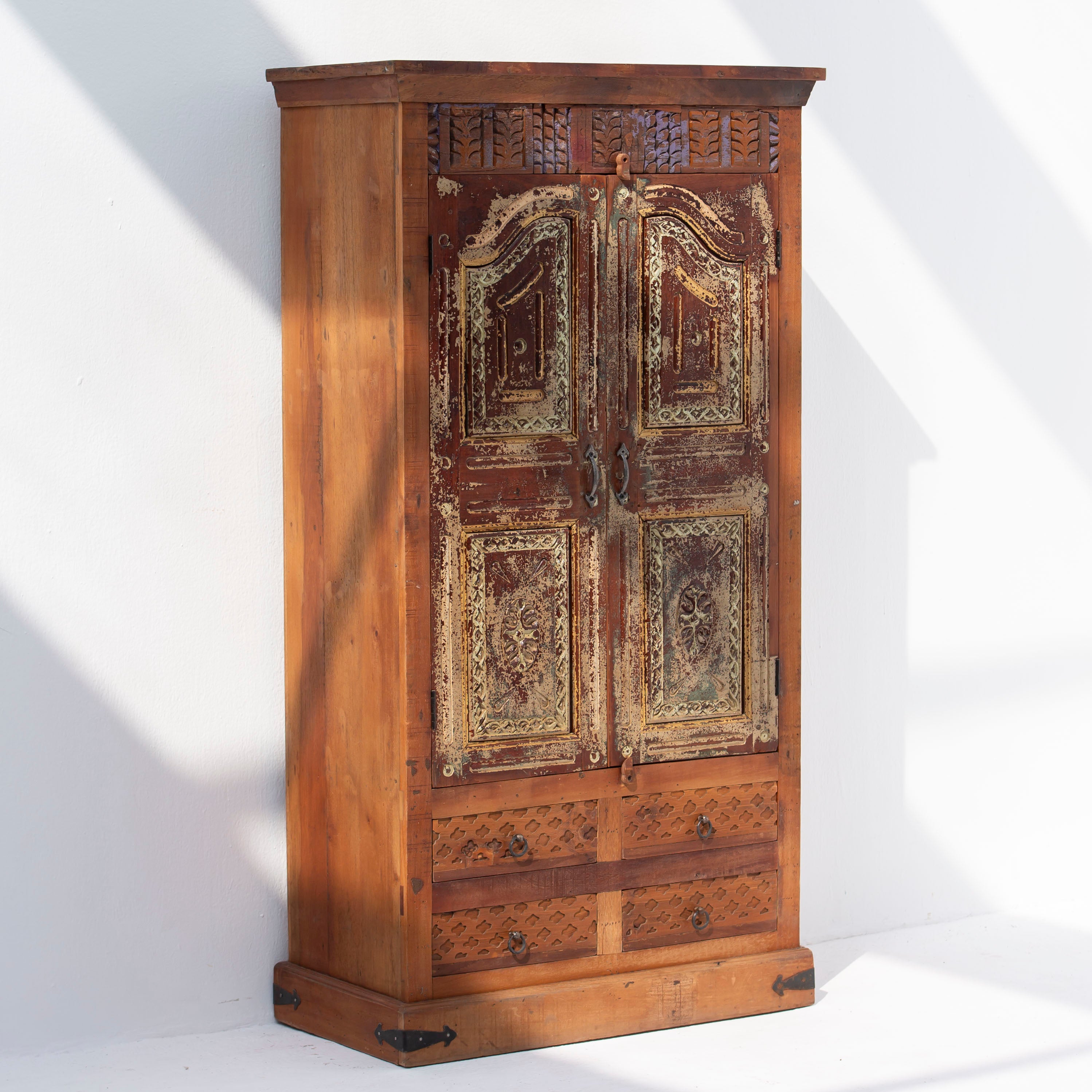 Antique two door and four drawer Cabinet - Art and craft furniture