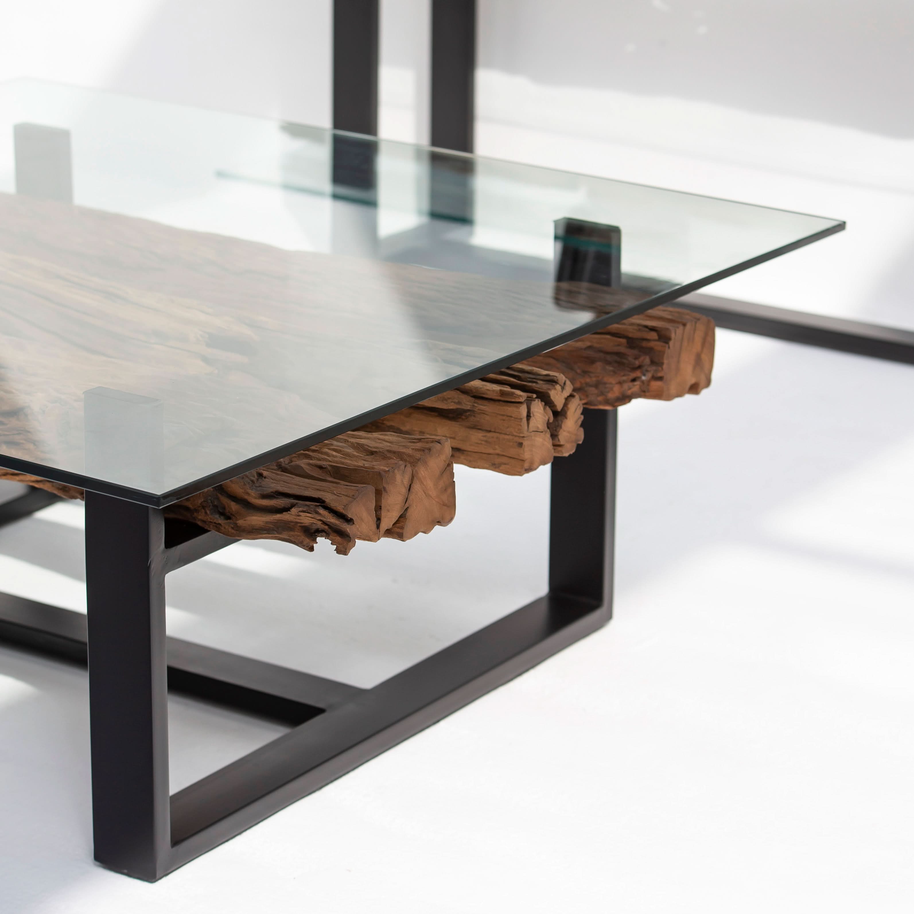 RAILWAY LOG COFFEE TABLE - Art and craft furniture