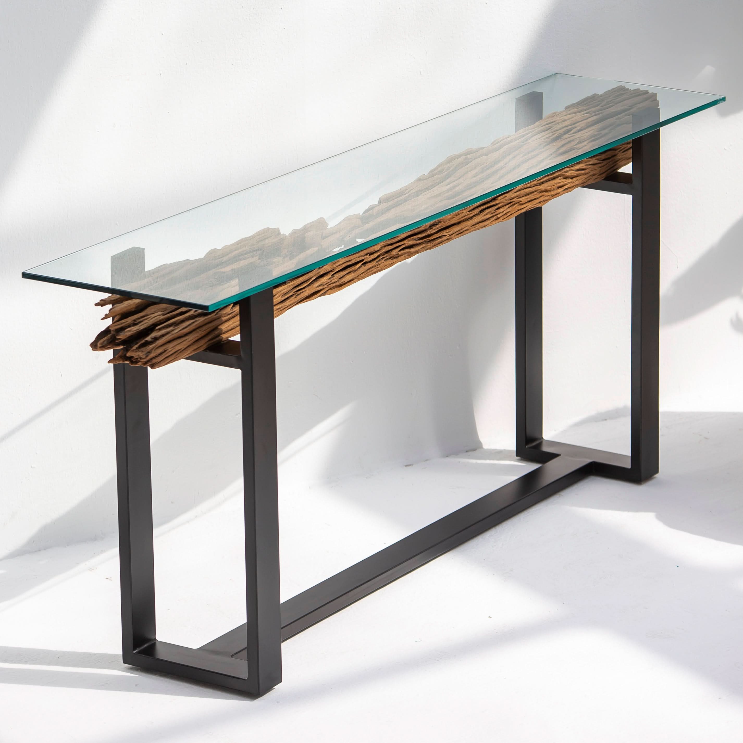 RAILWAY LOG CONSOLE TABLE - Art and craft furniture