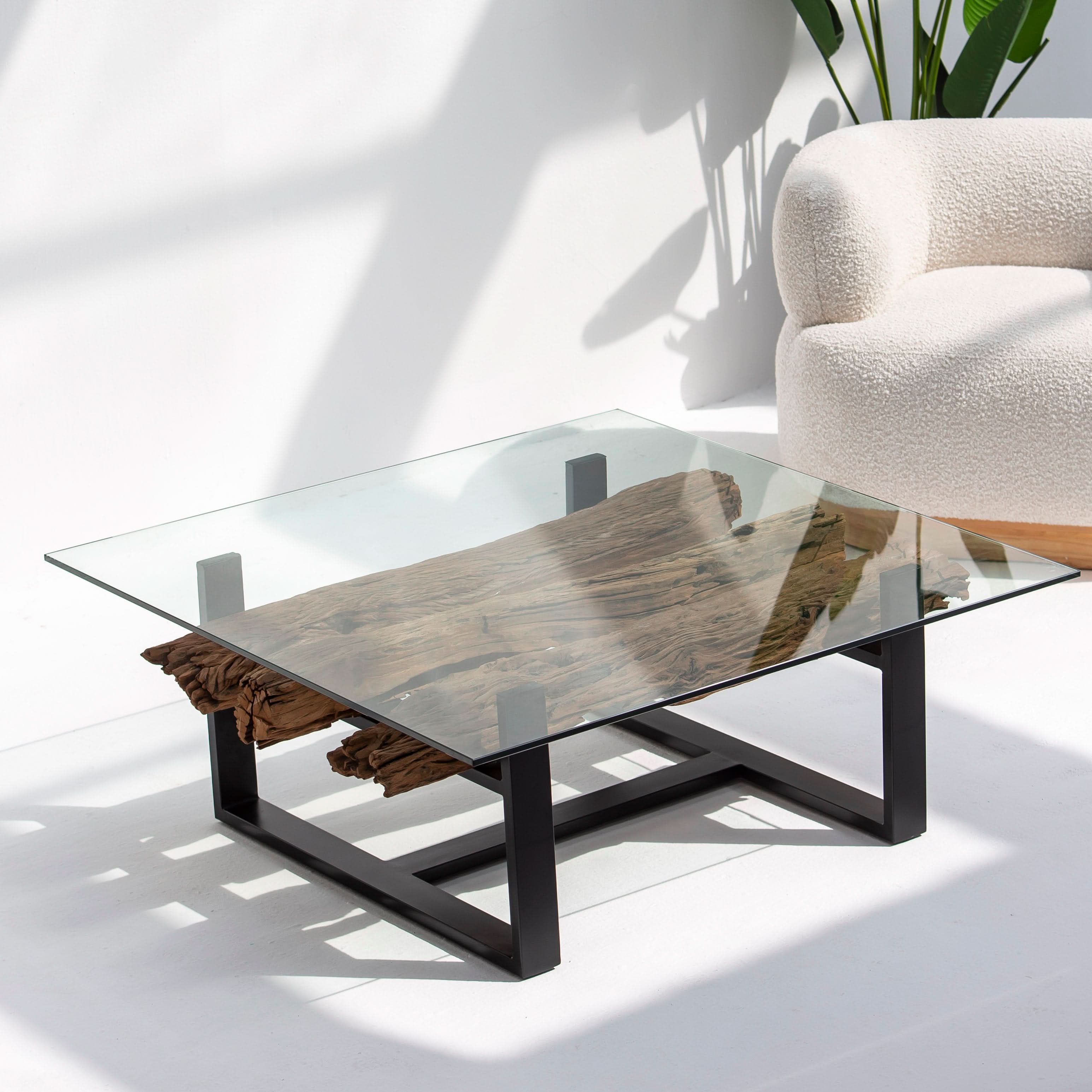 RAILWAY LOG COFFEE TABLE - Art and craft furniture