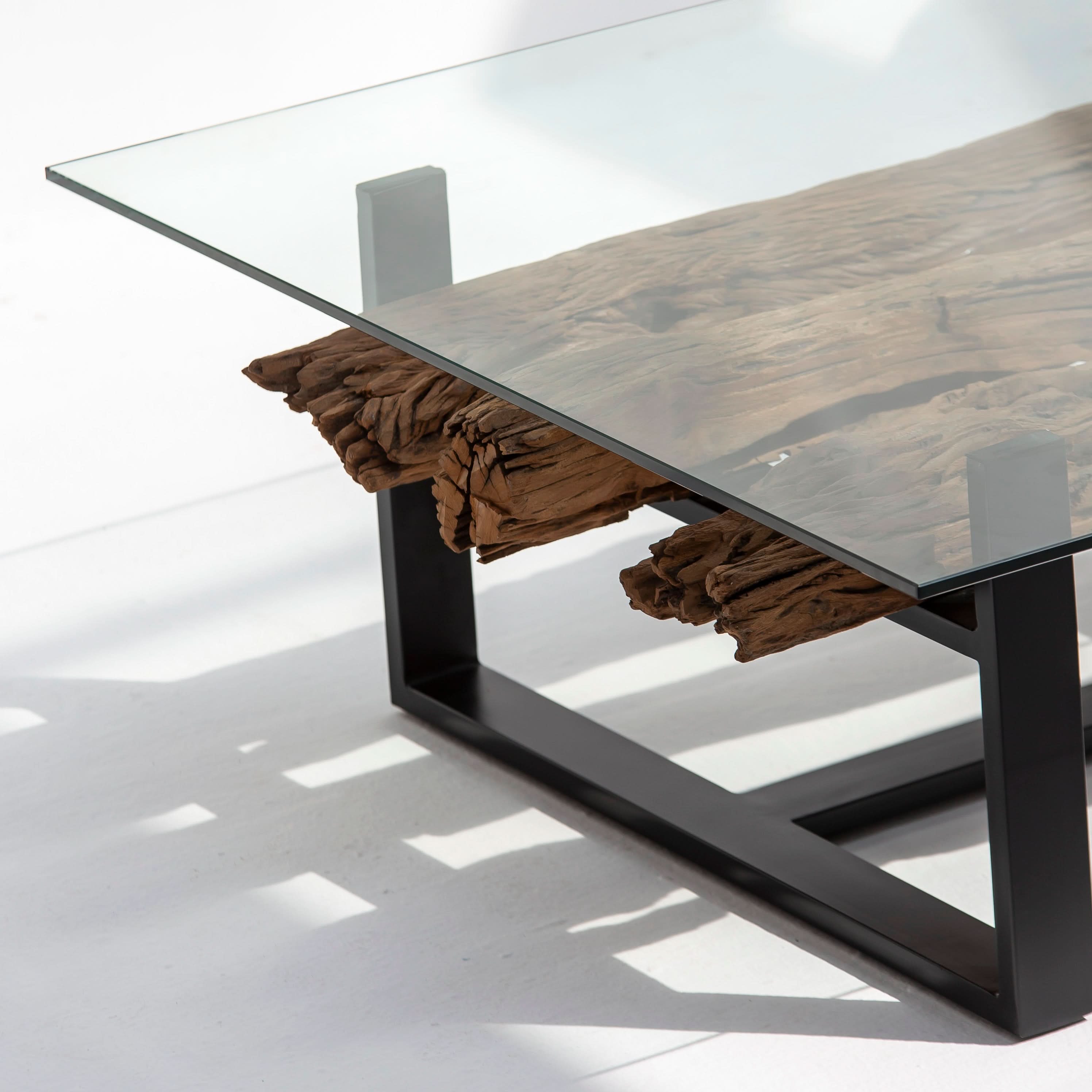 RAILWAY LOG COFFEE TABLE - Art and craft furniture