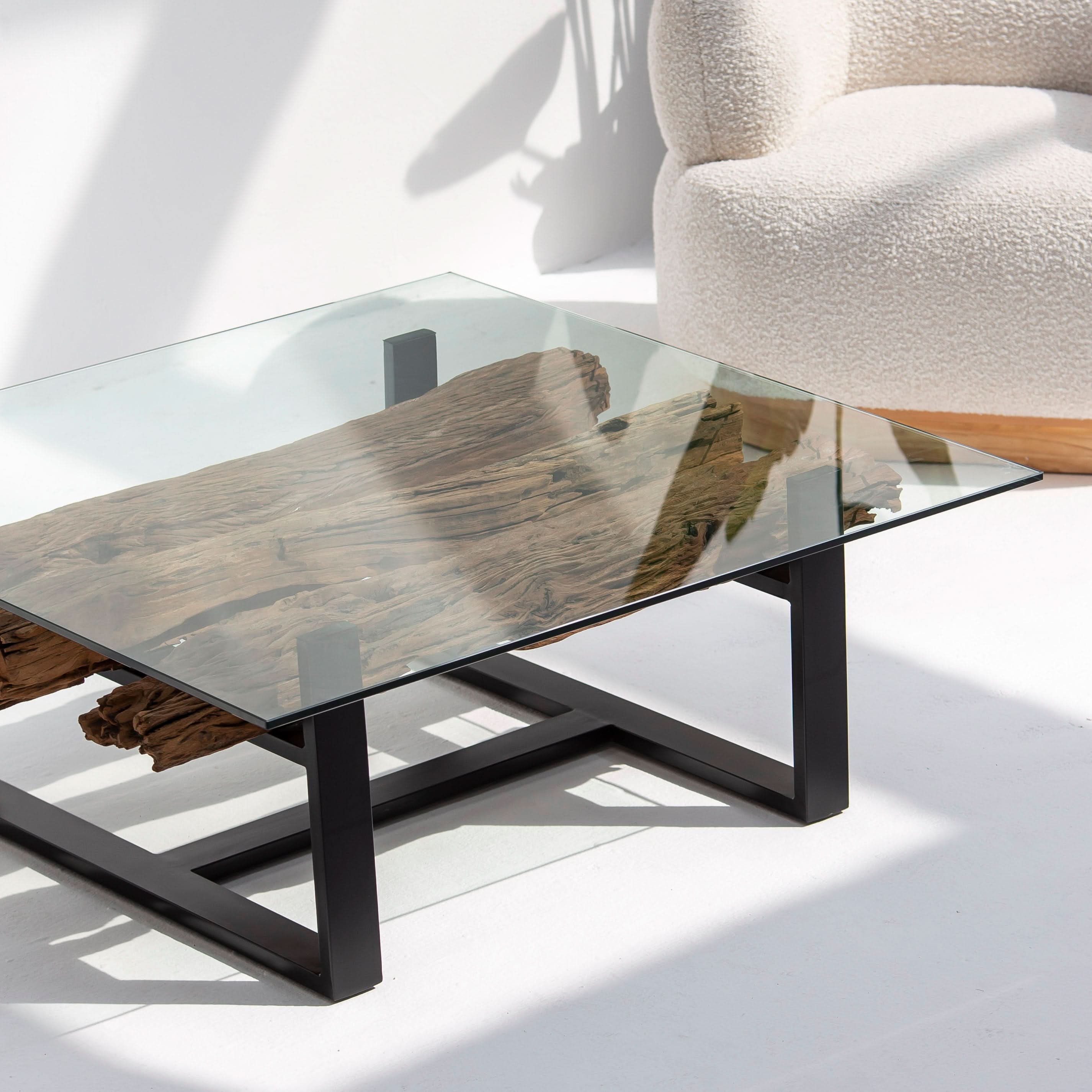 RAILWAY LOG COFFEE TABLE - Art and craft furniture