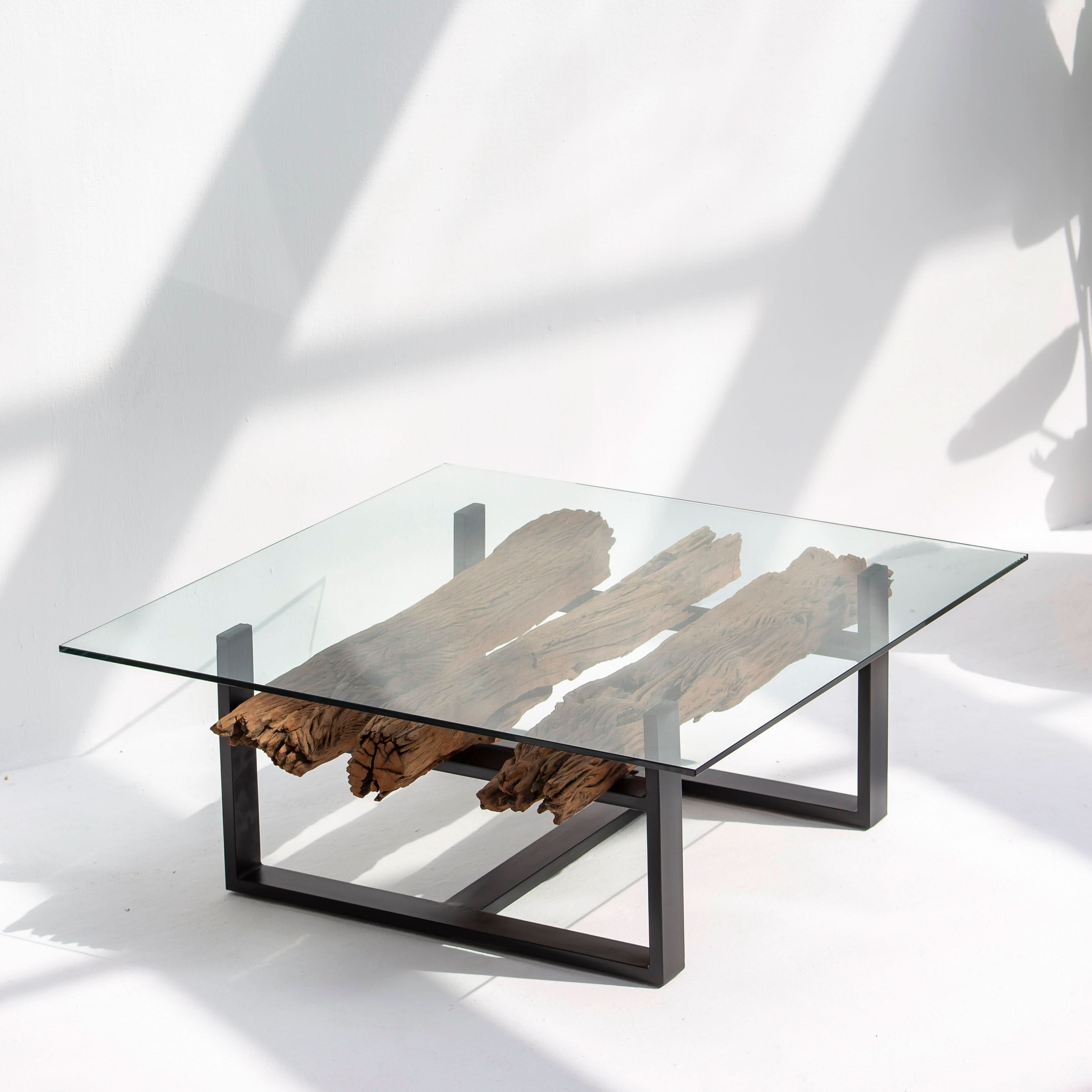 RAILWAY LOG COFFEE TABLE - Art and craft furniture