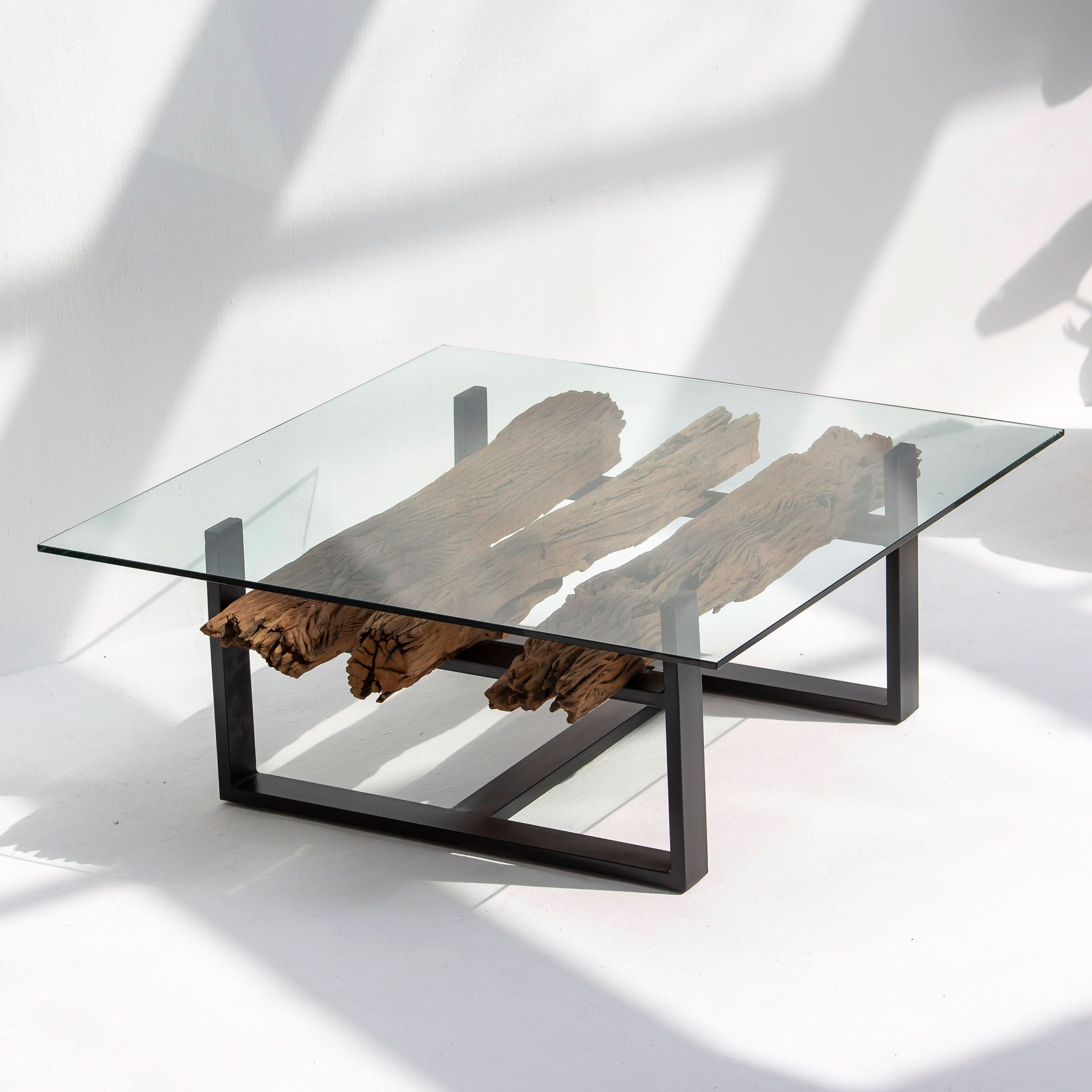 RAILWAY LOG COFFEE TABLE - Art and craft furniture