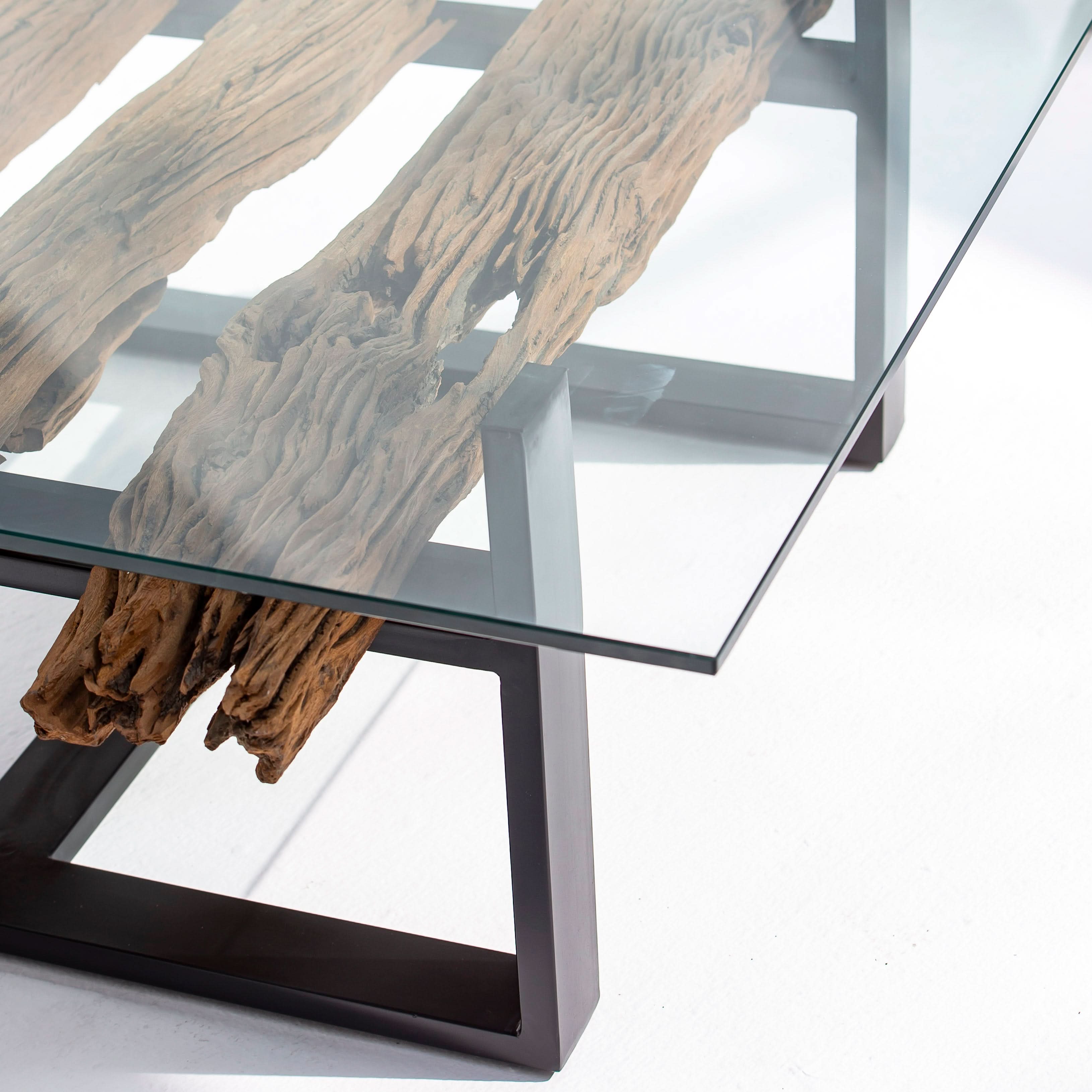 RAILWAY LOG COFFEE TABLE - Art and craft furniture