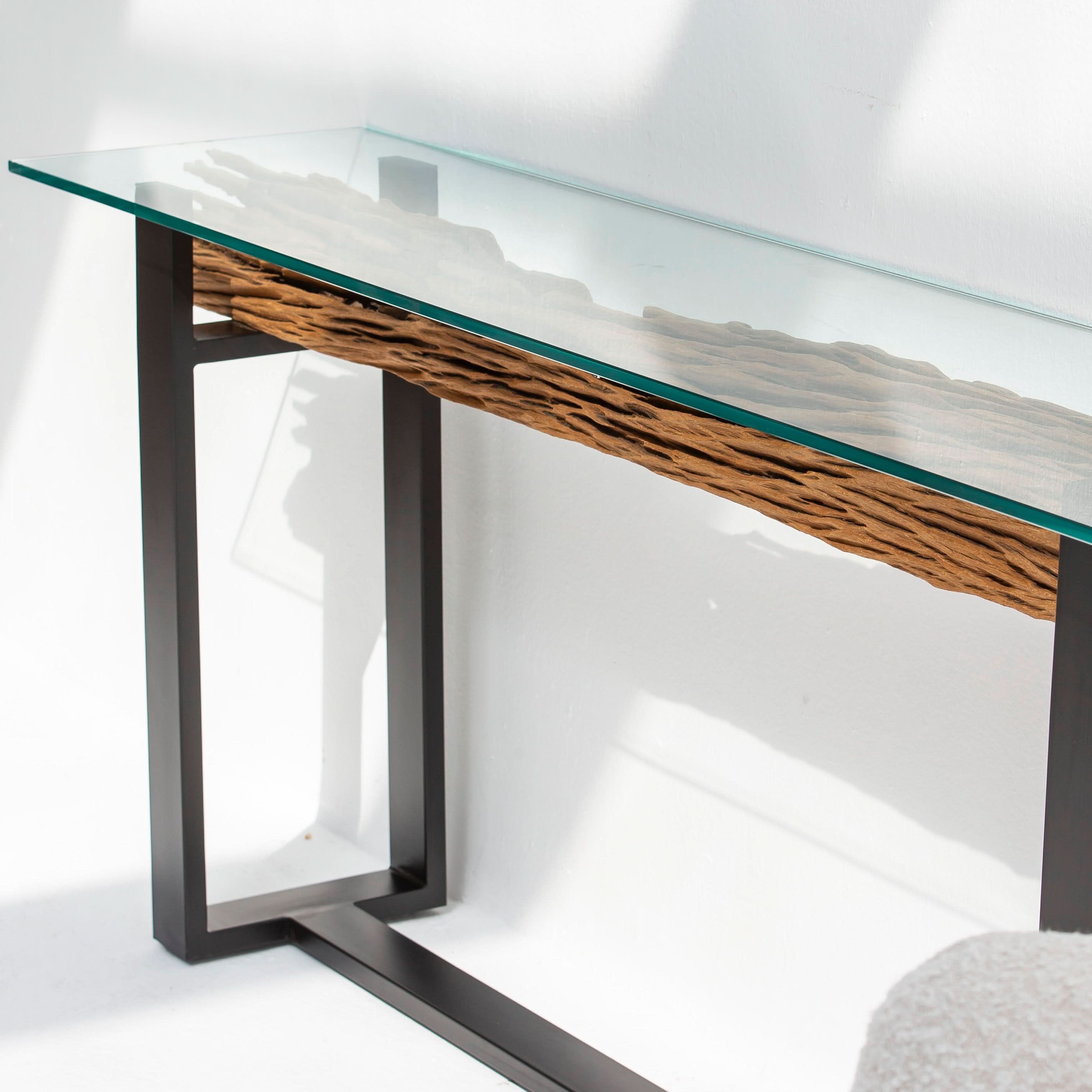 RAILWAY LOG CONSOLE TABLE - Art and craft furniture