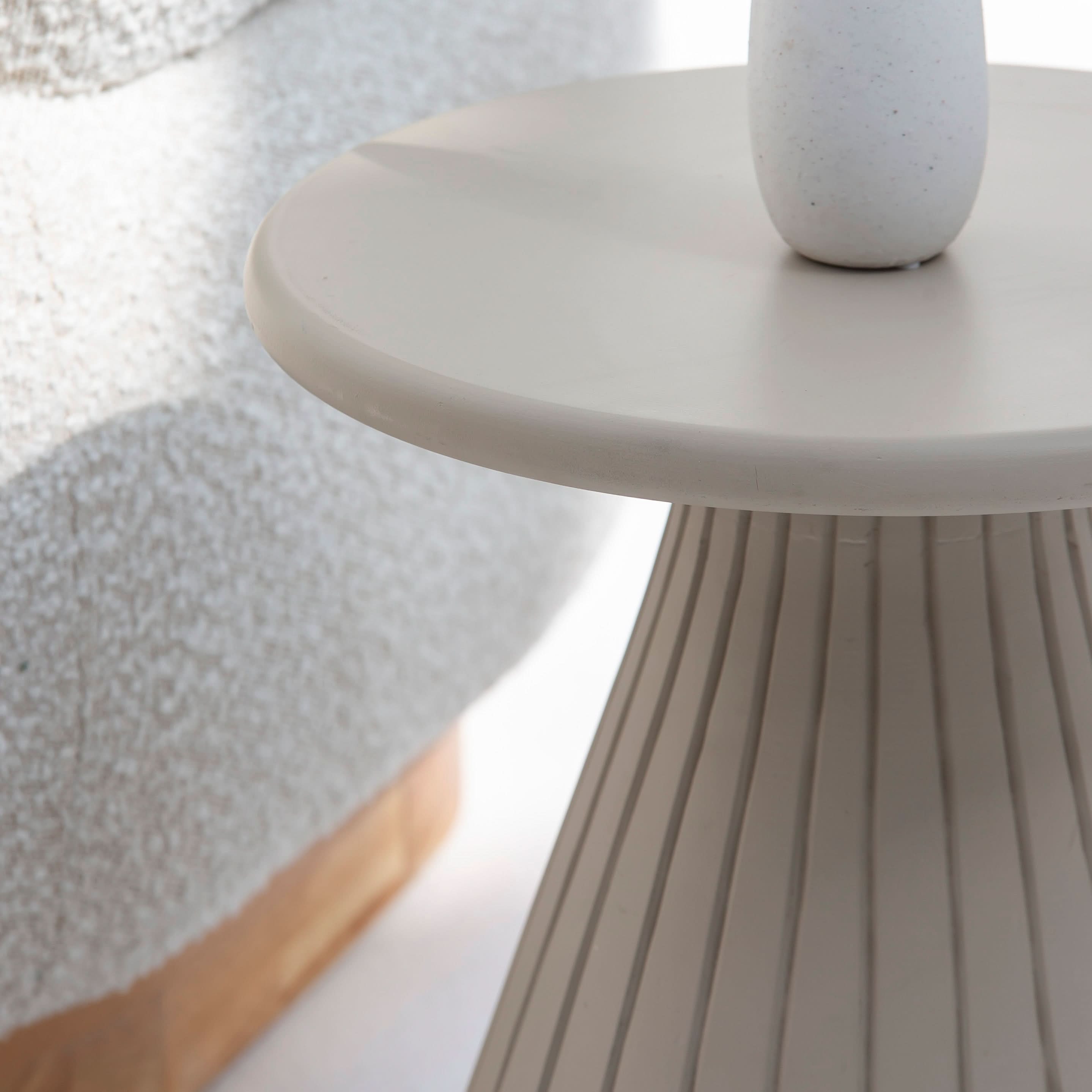 VOLARA WOOODEN SIDE TABLE - Art and craft furniture