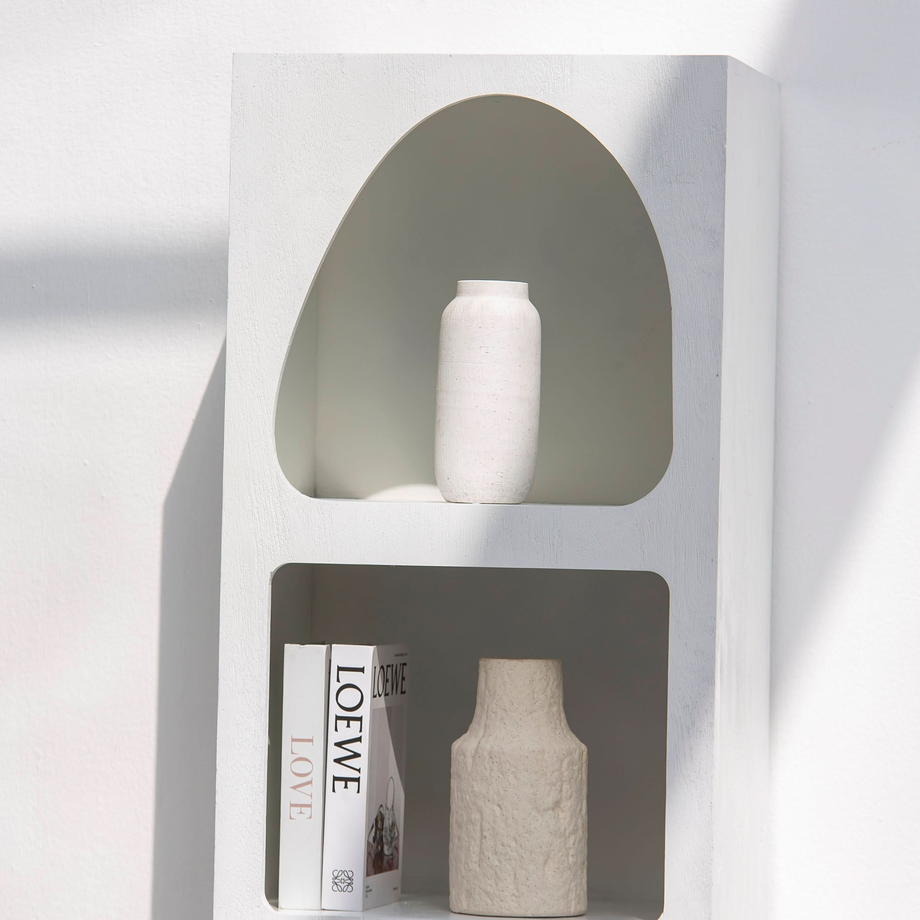 ARCH WHITE SINGLE BOOKSHELF - Art and craft furniture