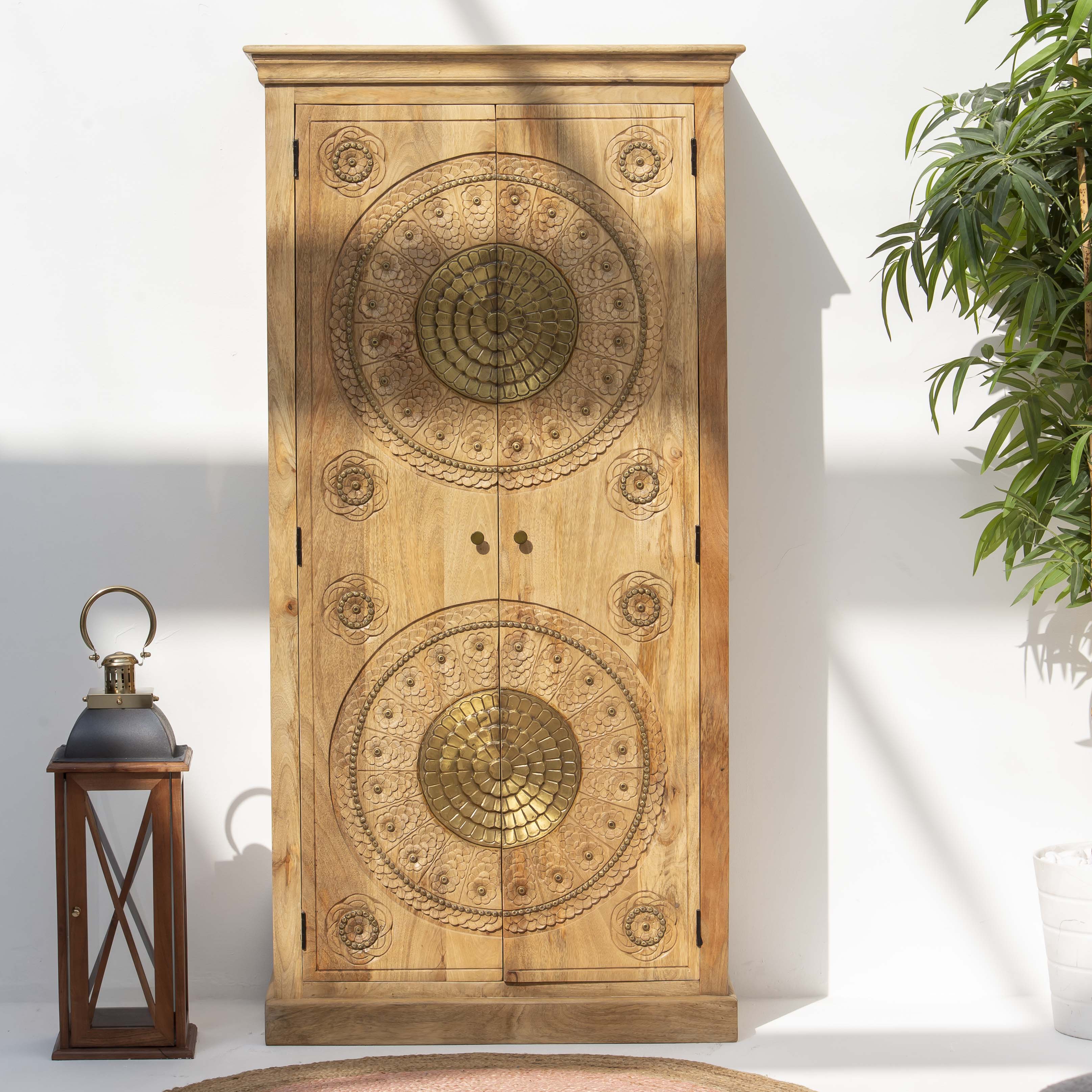 GOLD COAT WOODEN CABINET - Art and craft furniture