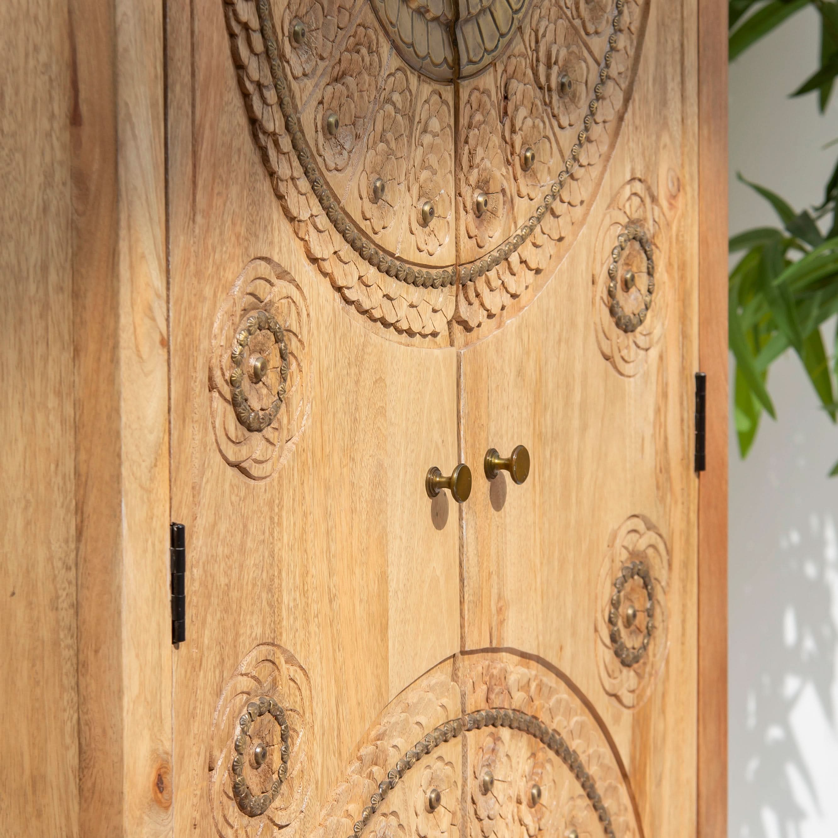 GOLD COAT WOODEN CABINET - Art and craft furniture