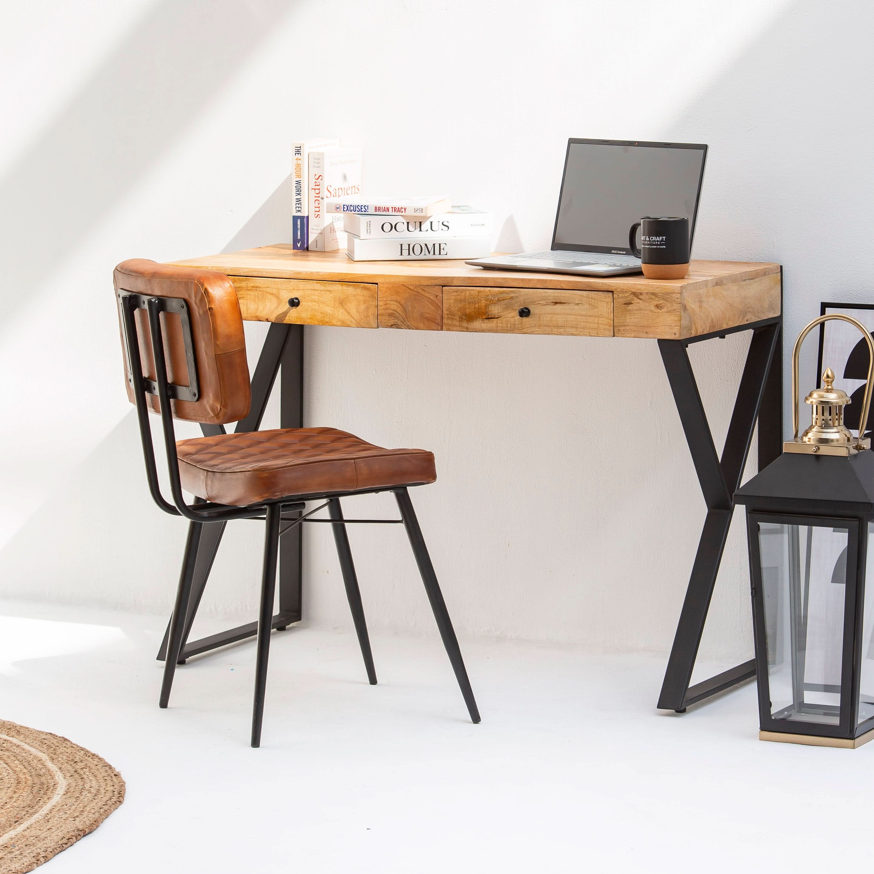 BERLIN LOFT WOODEN DESK - Art and craft furniture