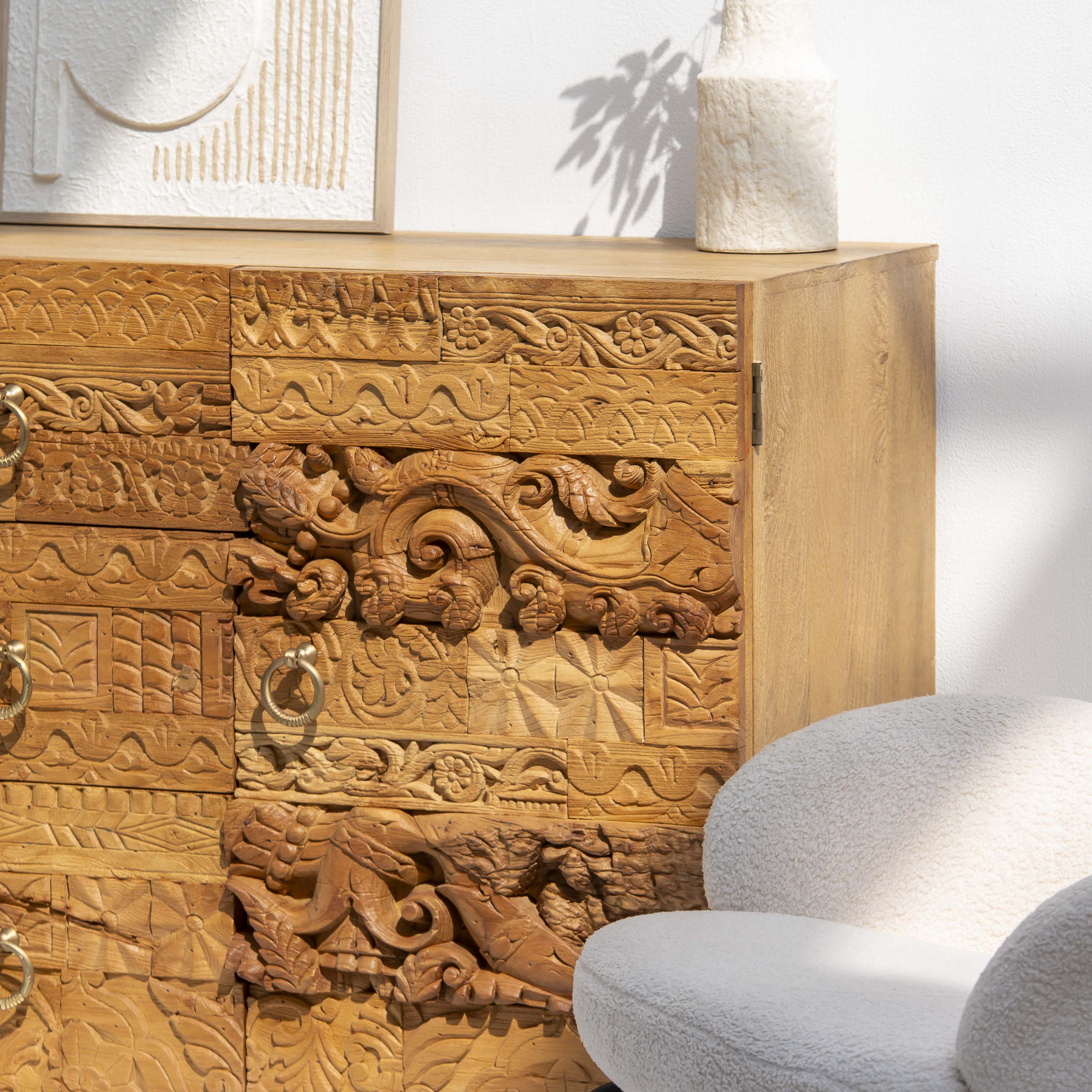 RAJWADA WOODEN SIDEBOARD - Art and craft furniture