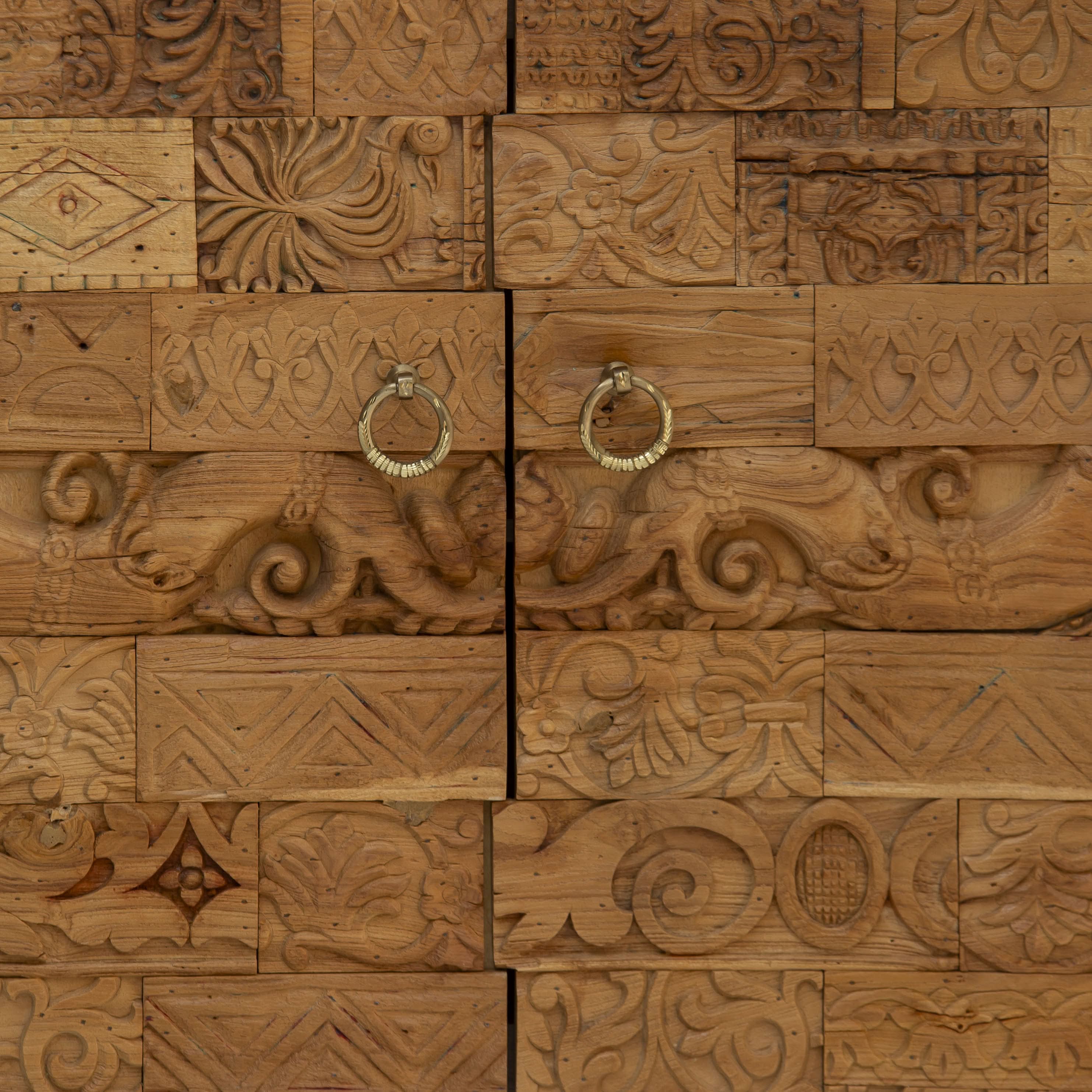 RAJWADA WOODEN TWO DOOR SIDEBOARD - Art and craft furniture