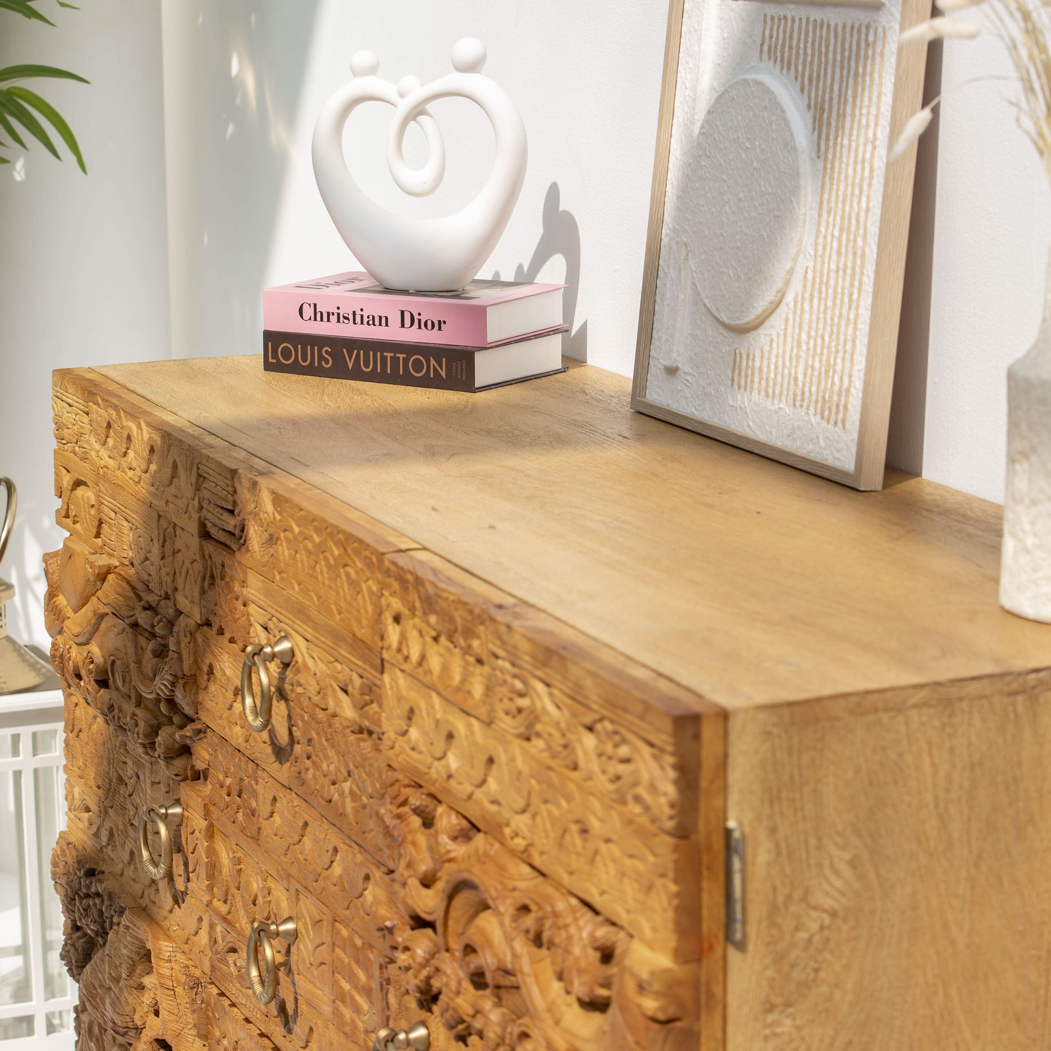 RAJWADA WOODEN TWO DOOR SIDEBOARD - Art and craft furniture
