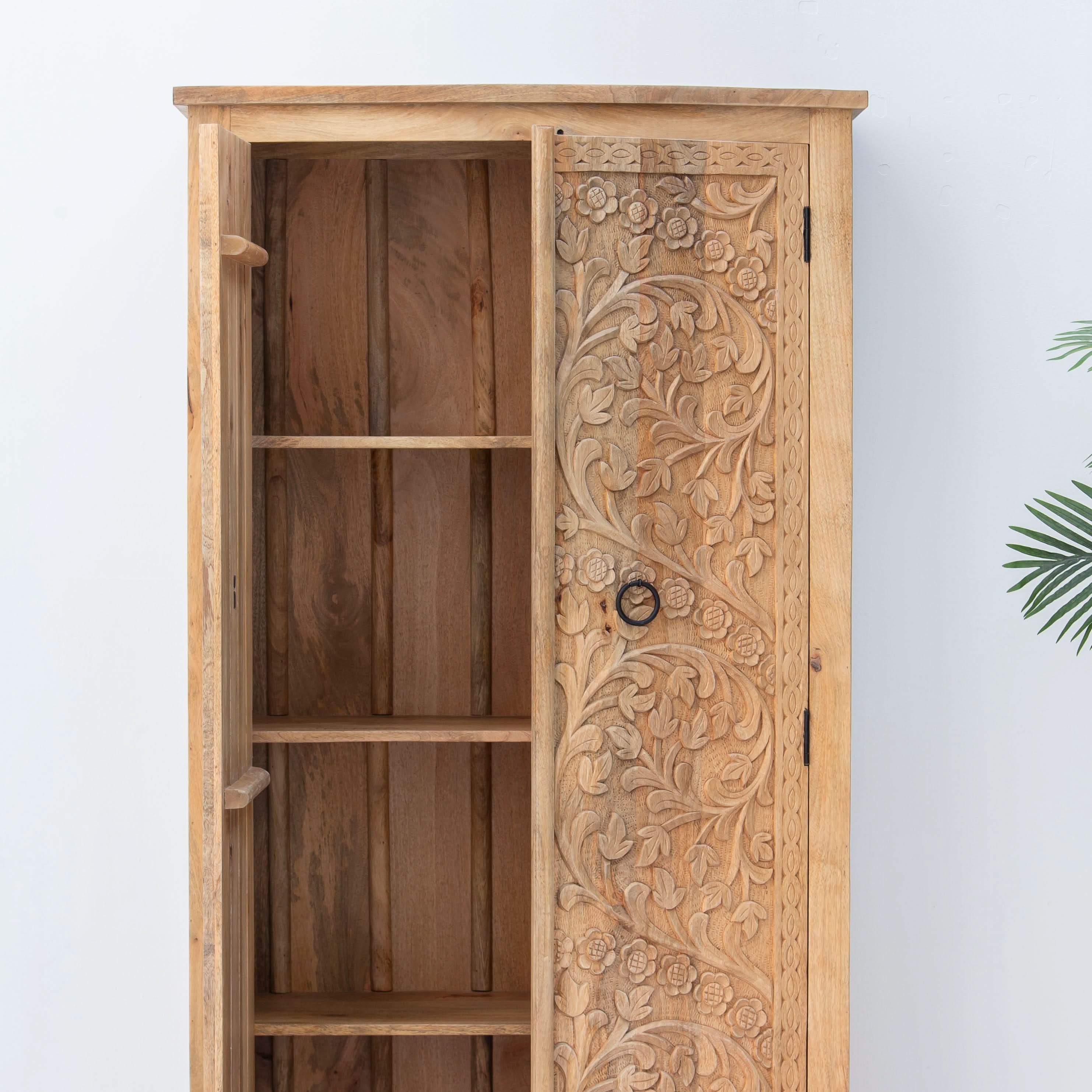 CARVING WOODEN CABINET - Art and craft furniture