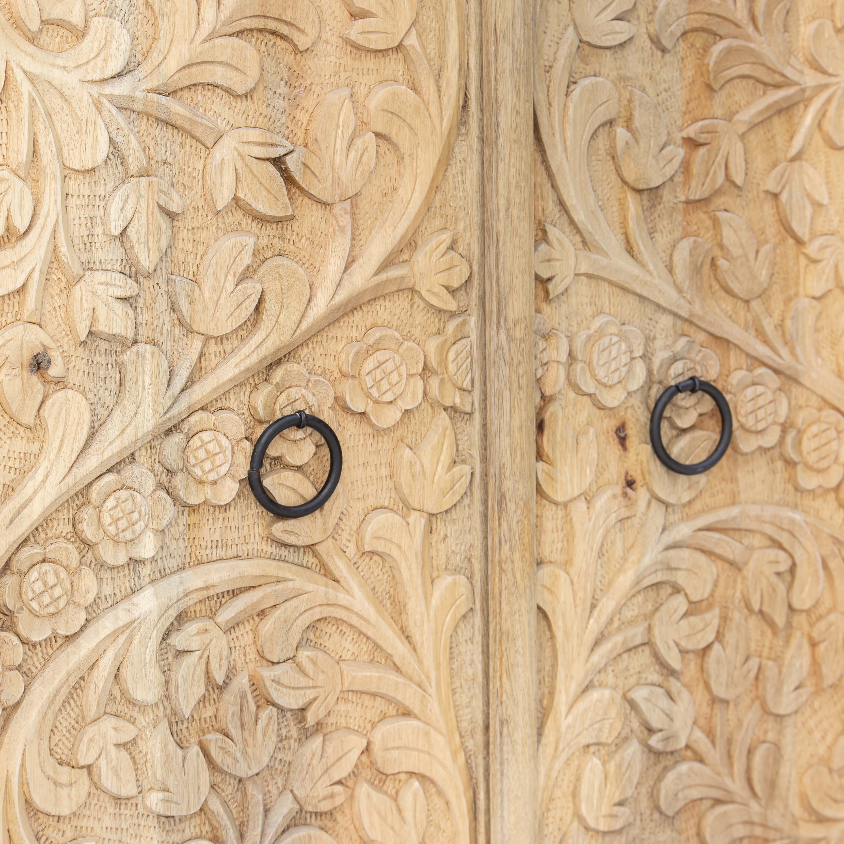 CARVING WOODEN CABINET - Art and craft furniture