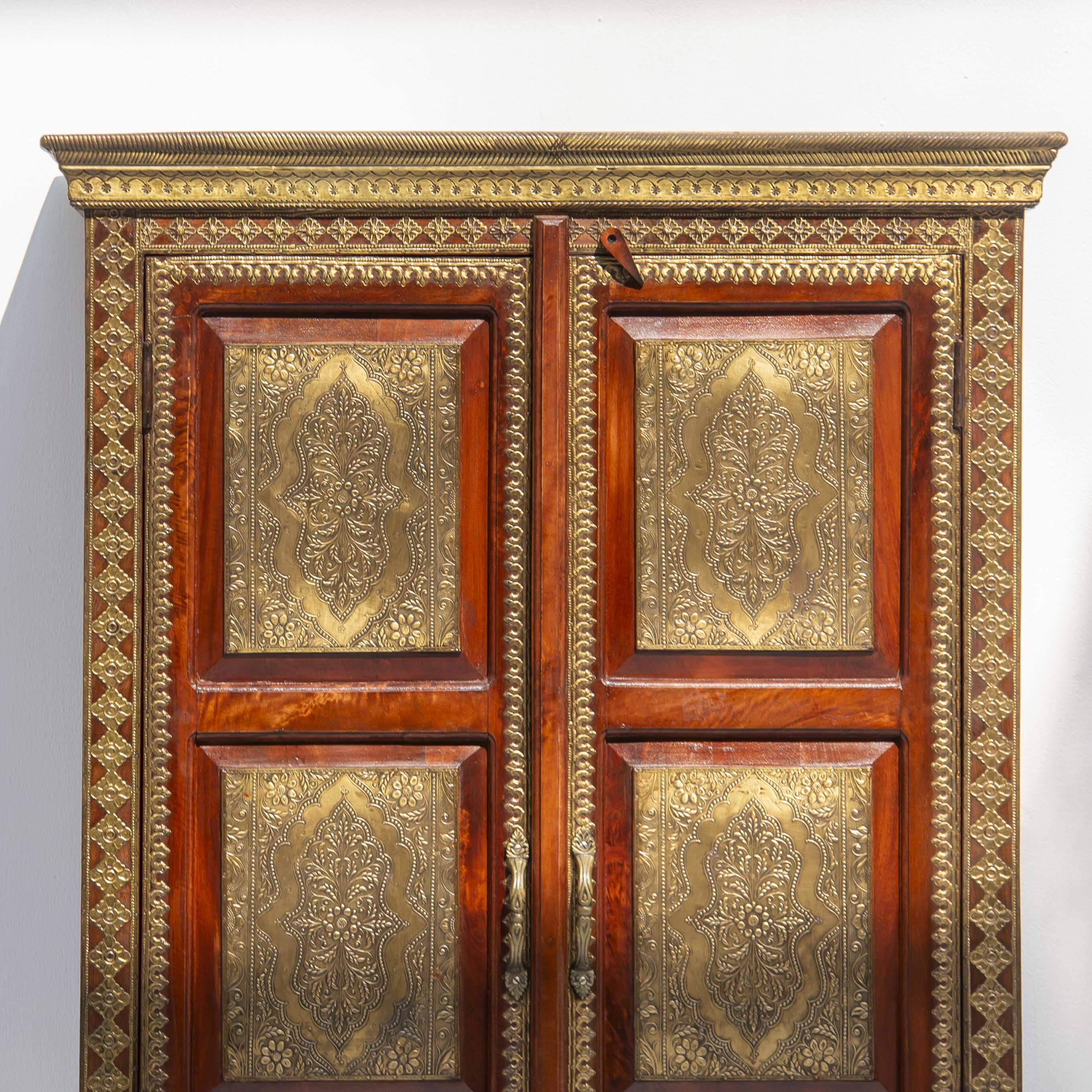 RICHMOND BRASS TWO DOOR CABINET - Art and craft furniture