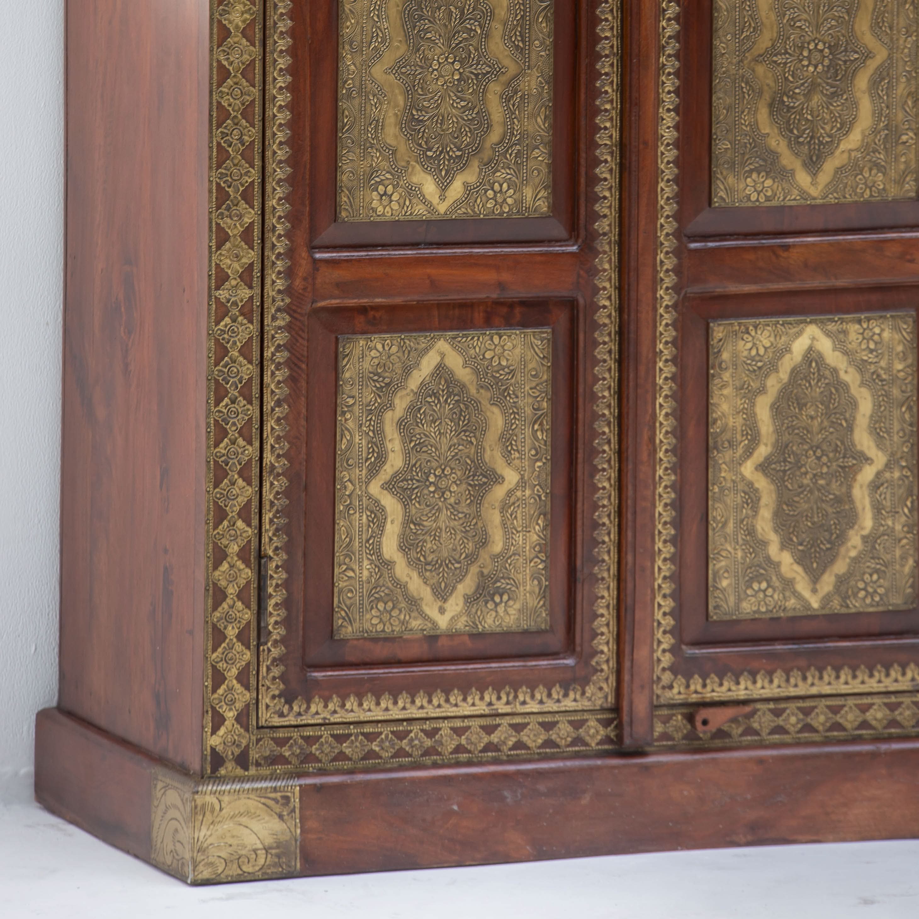 RICHMOND BRASS TWO DOOR CABINET - Art and craft furniture