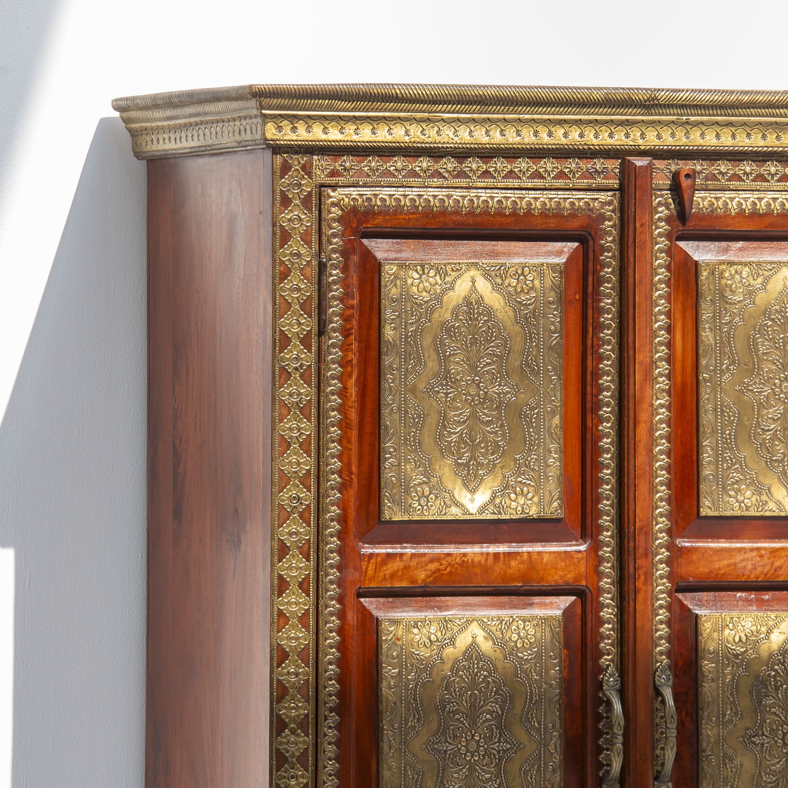 RICHMOND BRASS TWO DOOR CABINET - Art and craft furniture