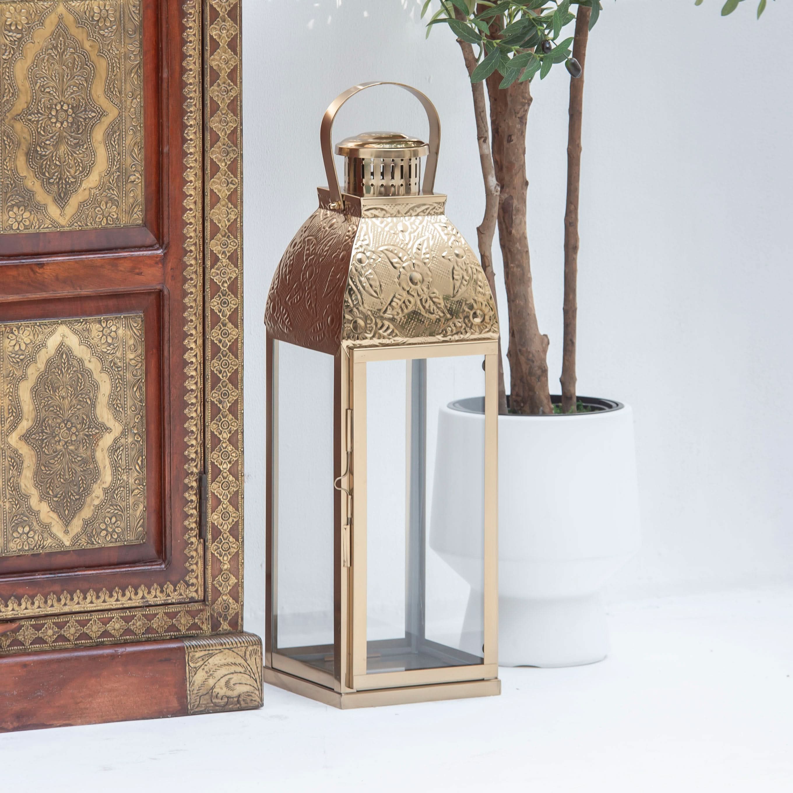 RICHMOND BRASS TWO DOOR CABINET - Art and craft furniture