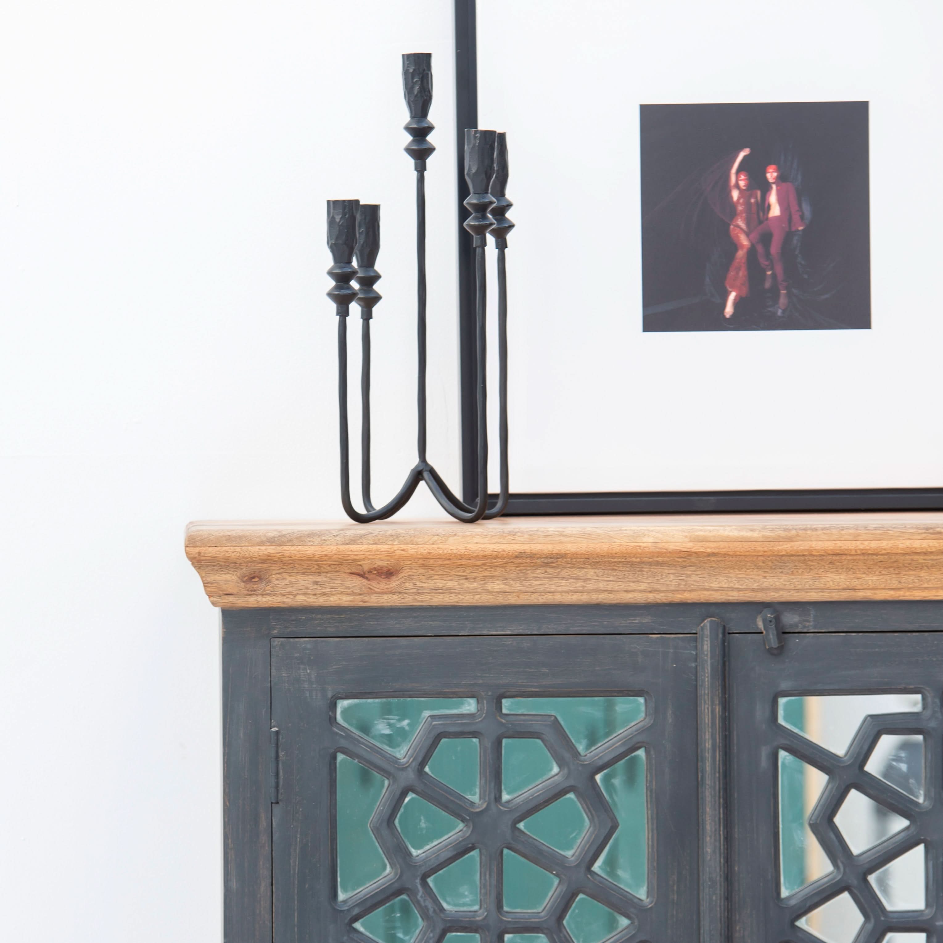 LUSTRE TWO GLASS DOOR SIDEBOARD - Art and craft furniture