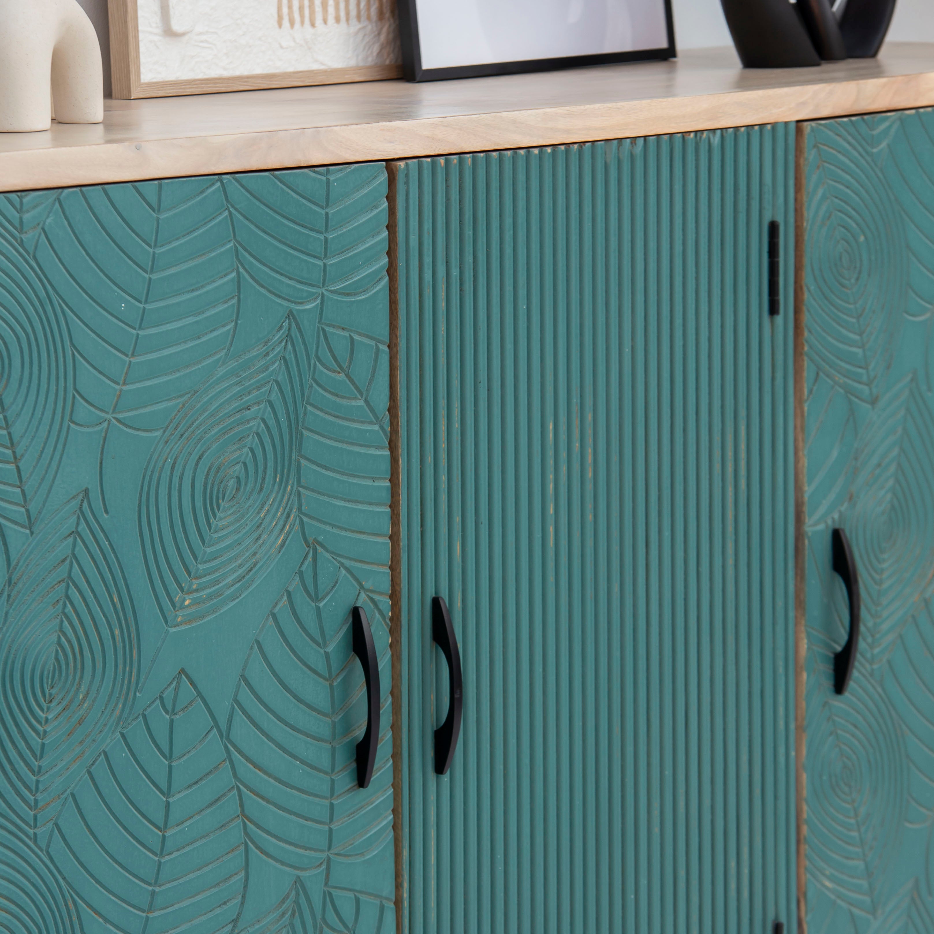 BLOSSORA THREE DOOR SIDEBOARD - Art and craft furniture