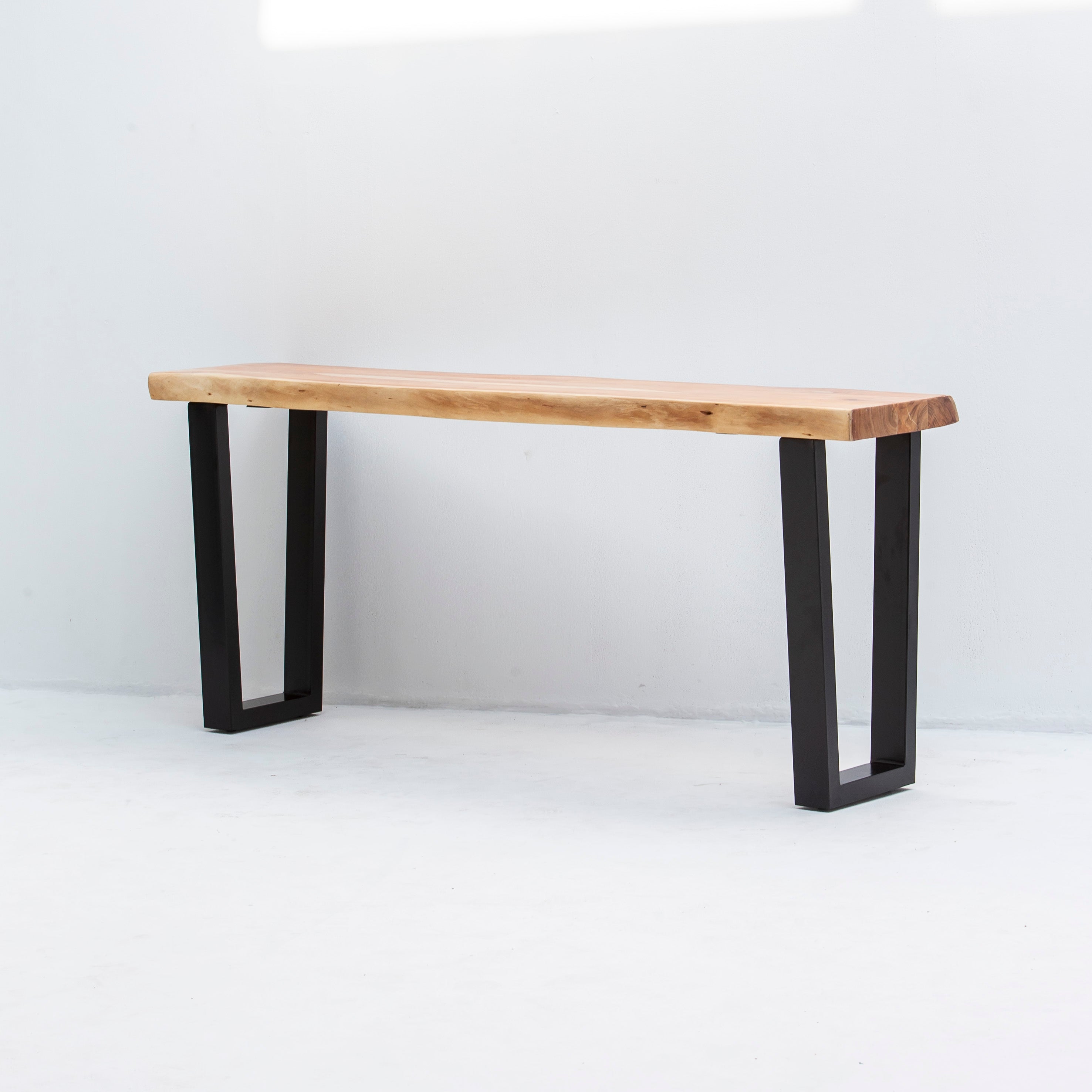 LIVE EDGE ACACIA WOOD CONSOLE TABLE - Art and craft furniture