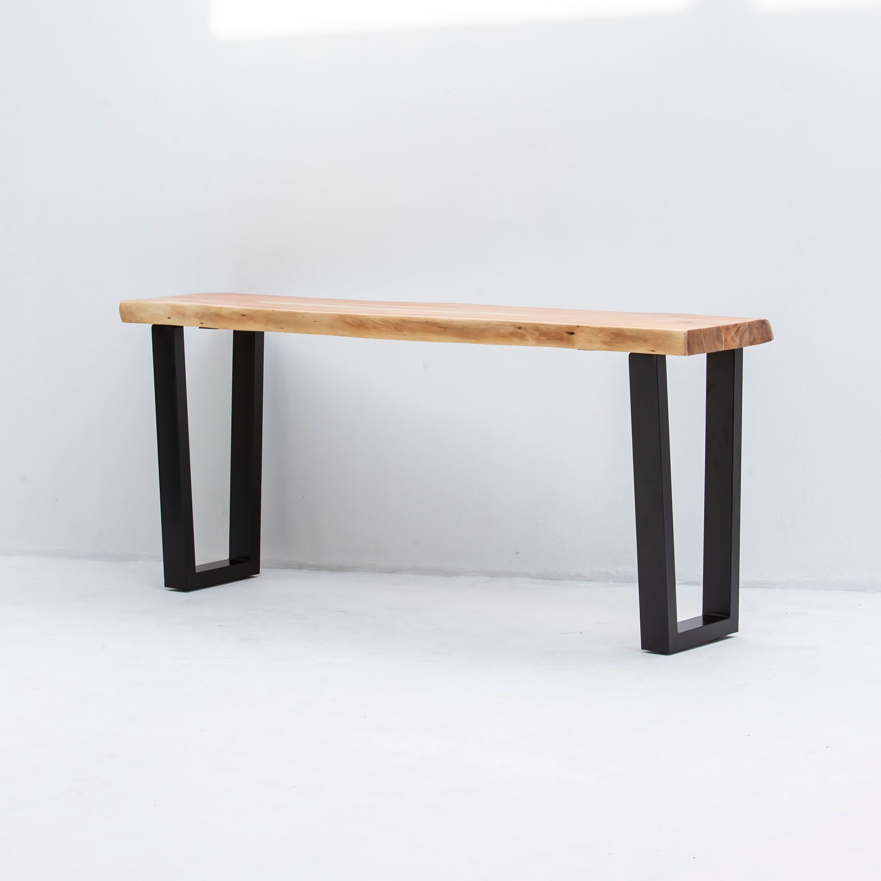 LIVE EDGE ACACIA WOOD CONSOLE TABLE - Art and craft furniture