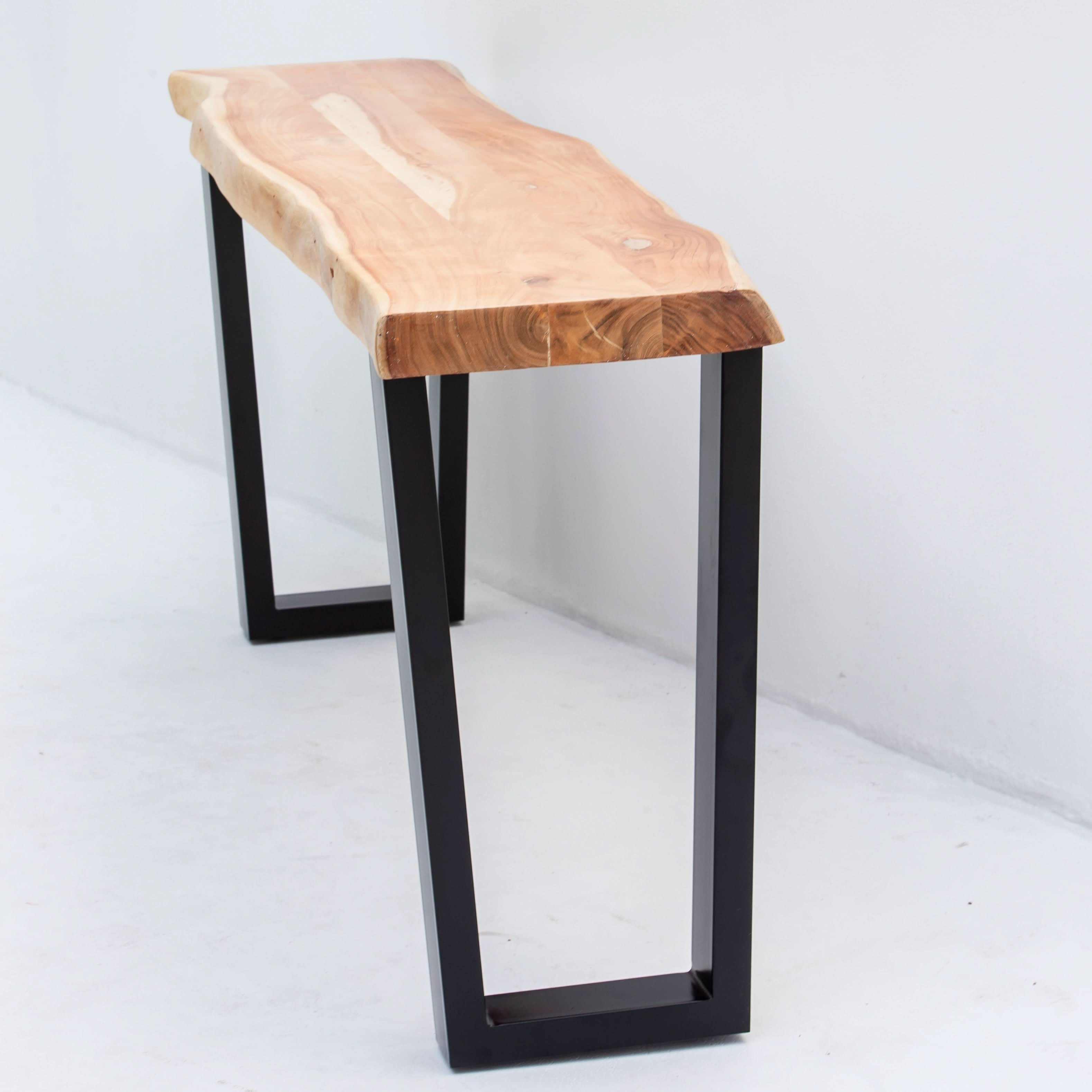 LIVE EDGE ACACIA WOOD CONSOLE TABLE - Art and craft furniture