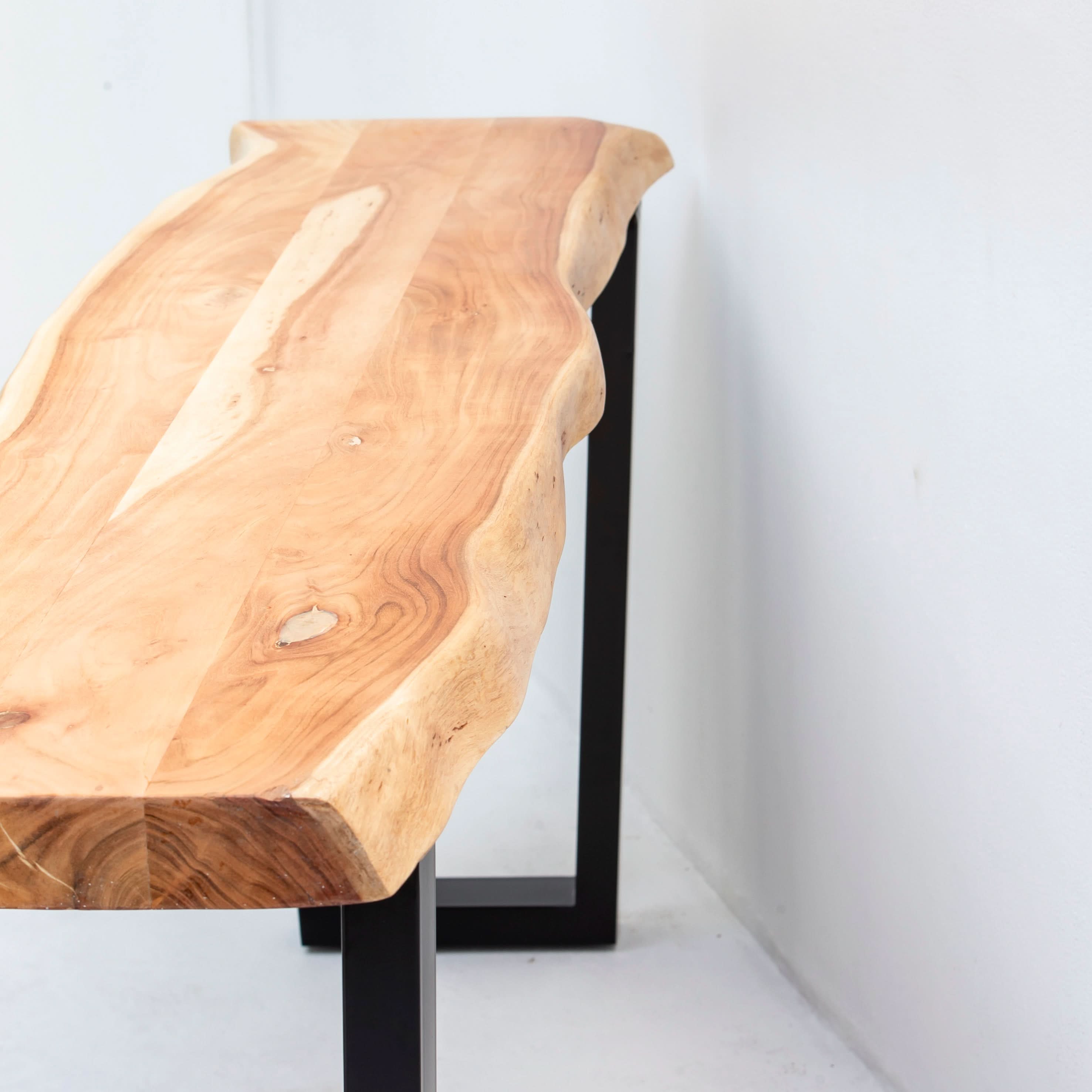 LIVE EDGE ACACIA WOOD CONSOLE TABLE - Art and craft furniture