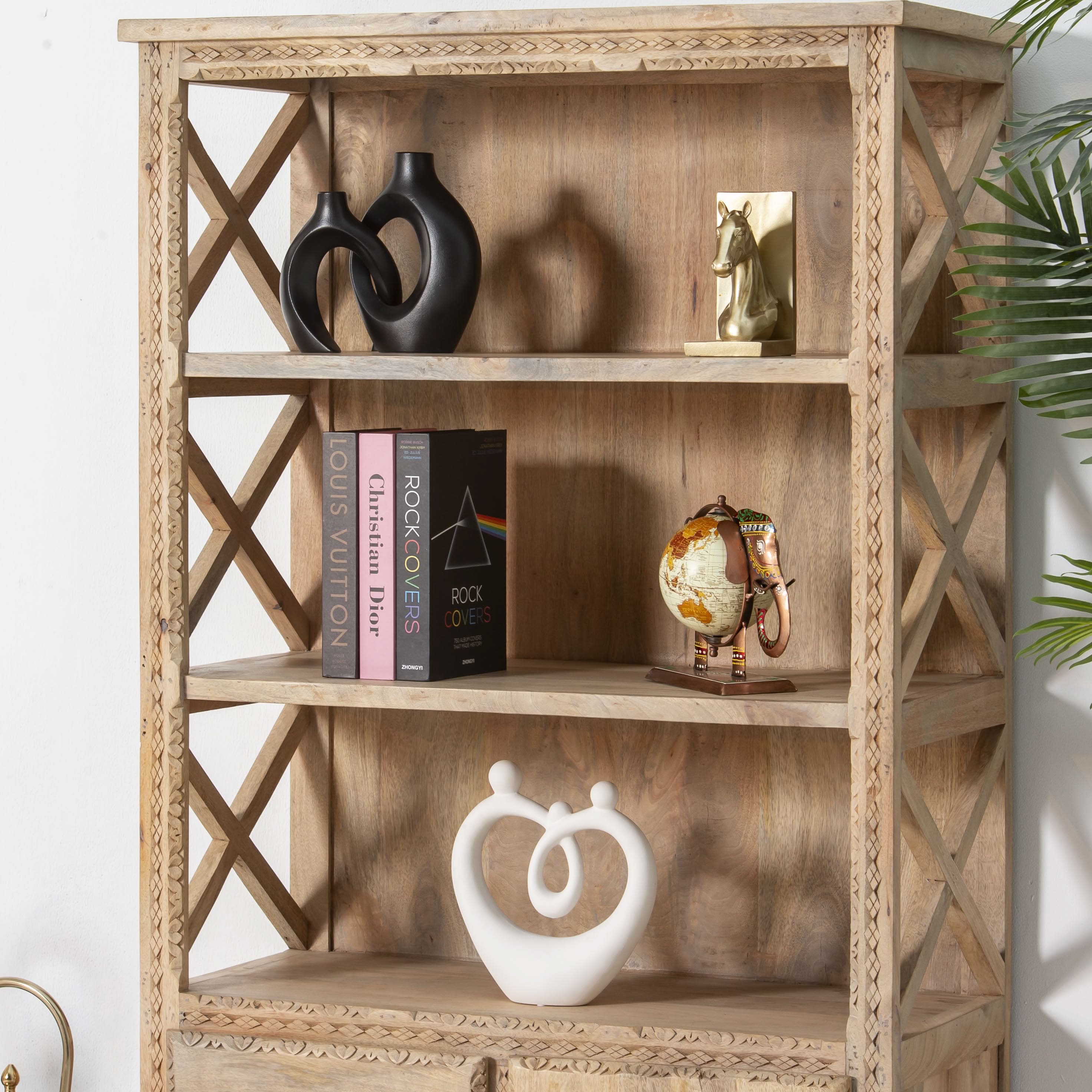 STOCKHOLM WOODEN BOOKSHELF - Art and craft furniture