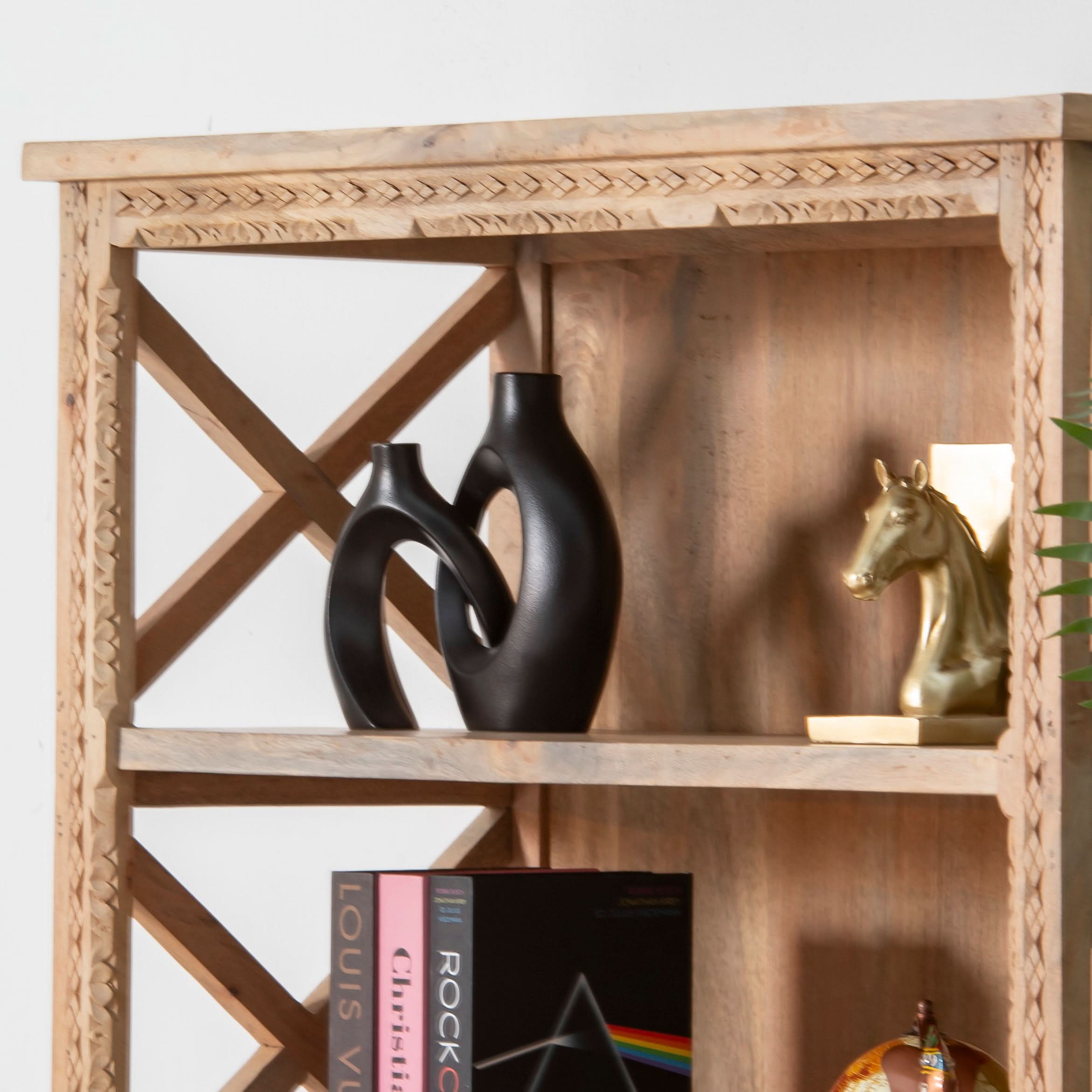 STOCKHOLM WOODEN BOOKSHELF - Art and craft furniture