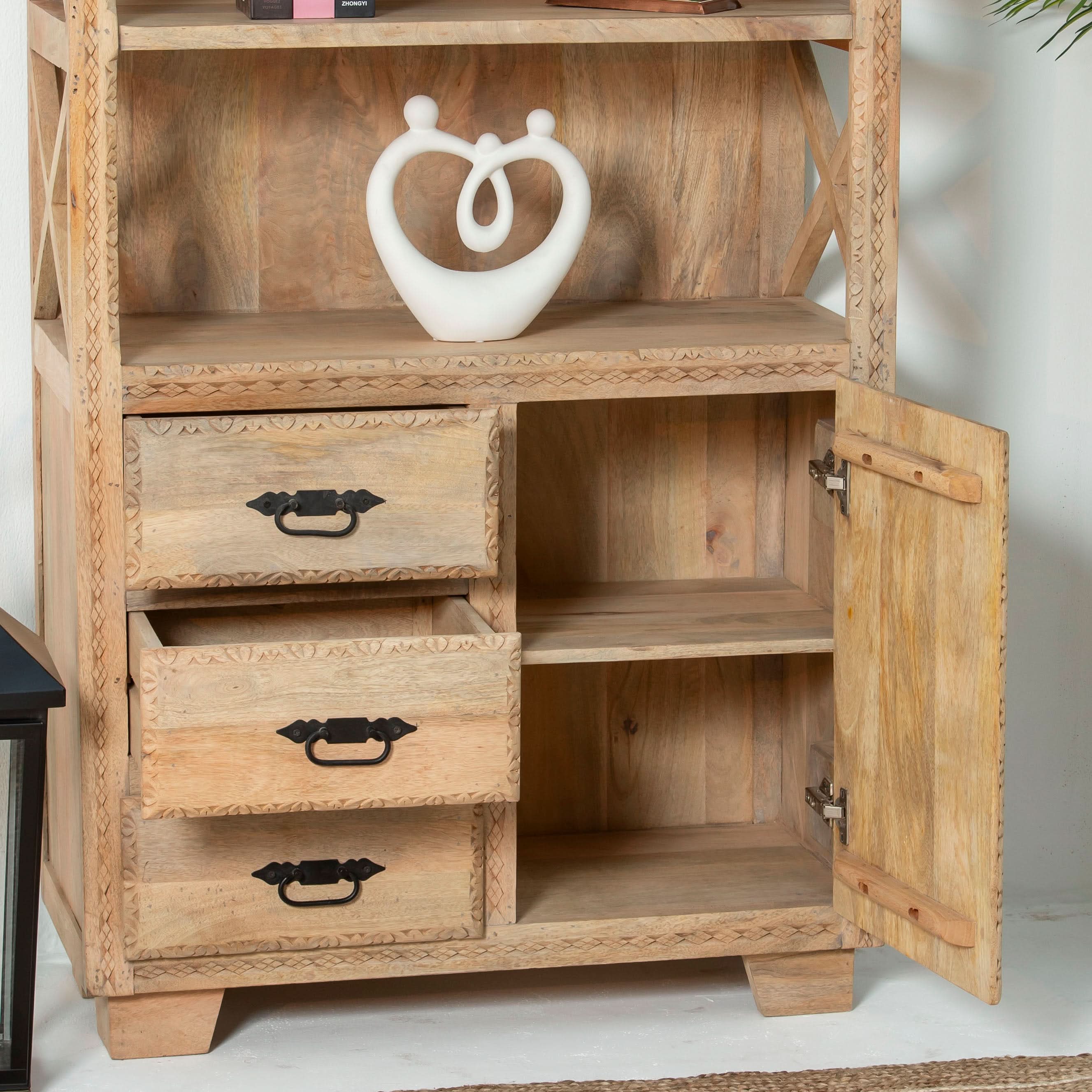 STOCKHOLM WOODEN BOOKSHELF - Art and craft furniture