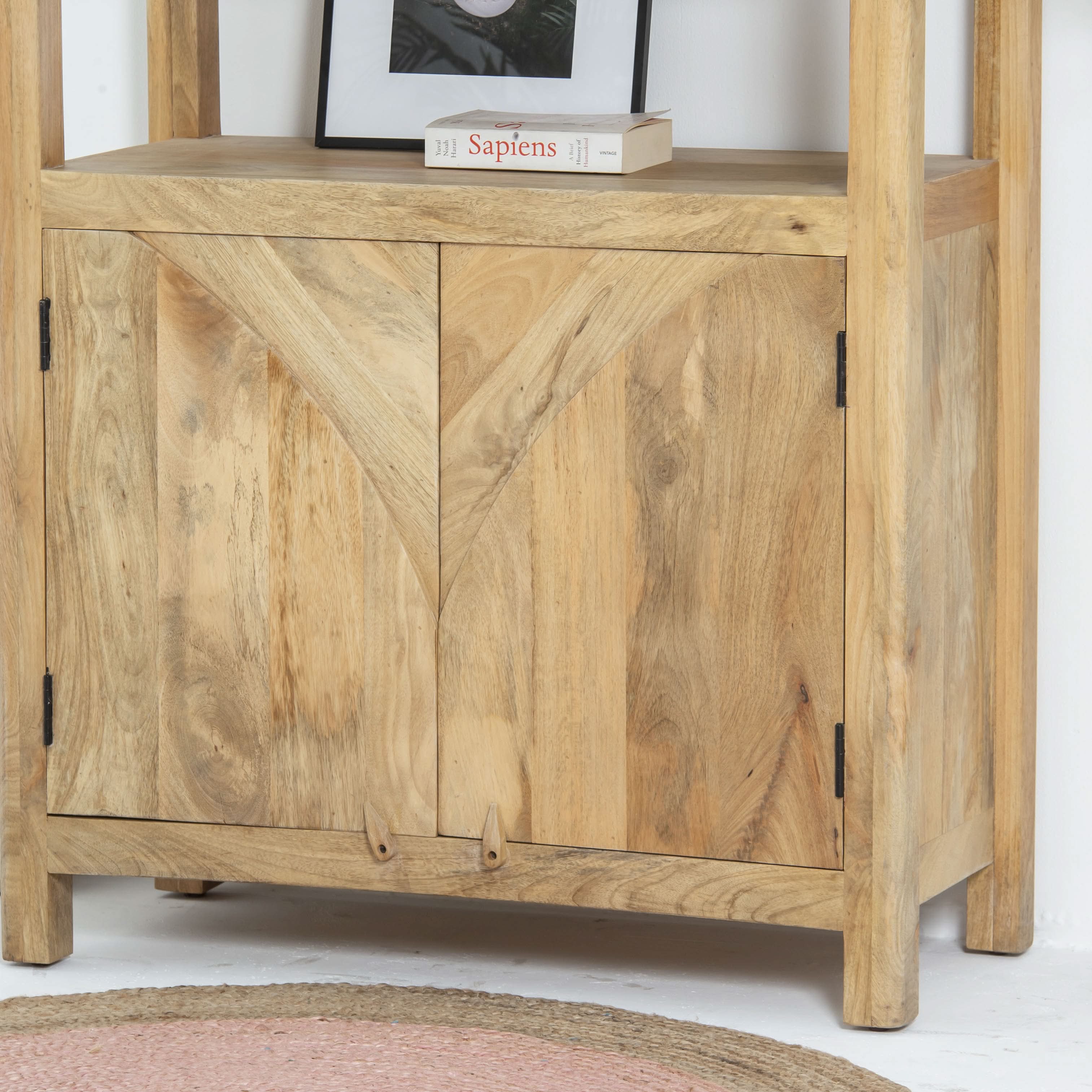 AUREVO WOODEN BOOKSHELF - Art and craft furniture