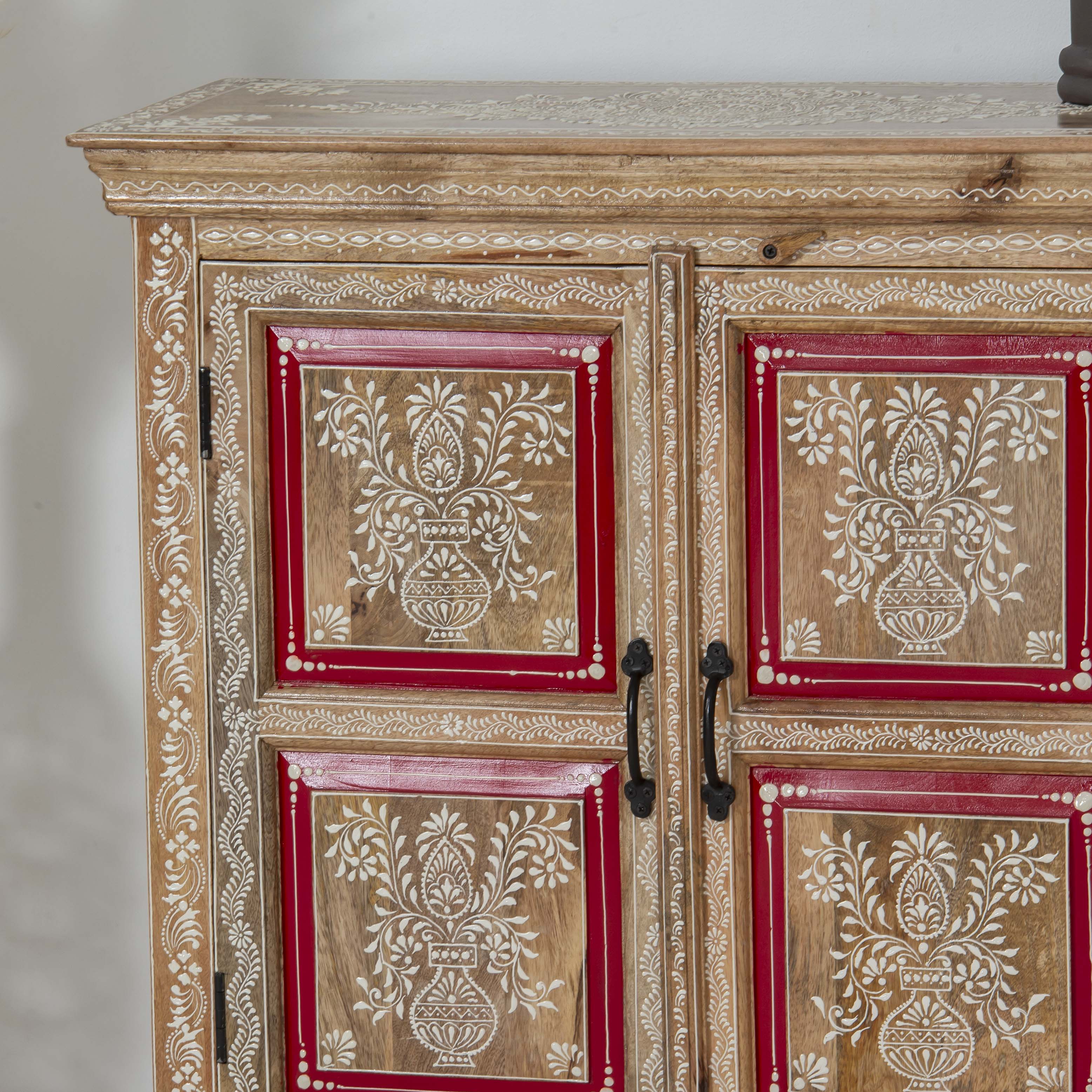 ELMORA PAINTING WOODEN SIDEBOARD - Art and craft furniture